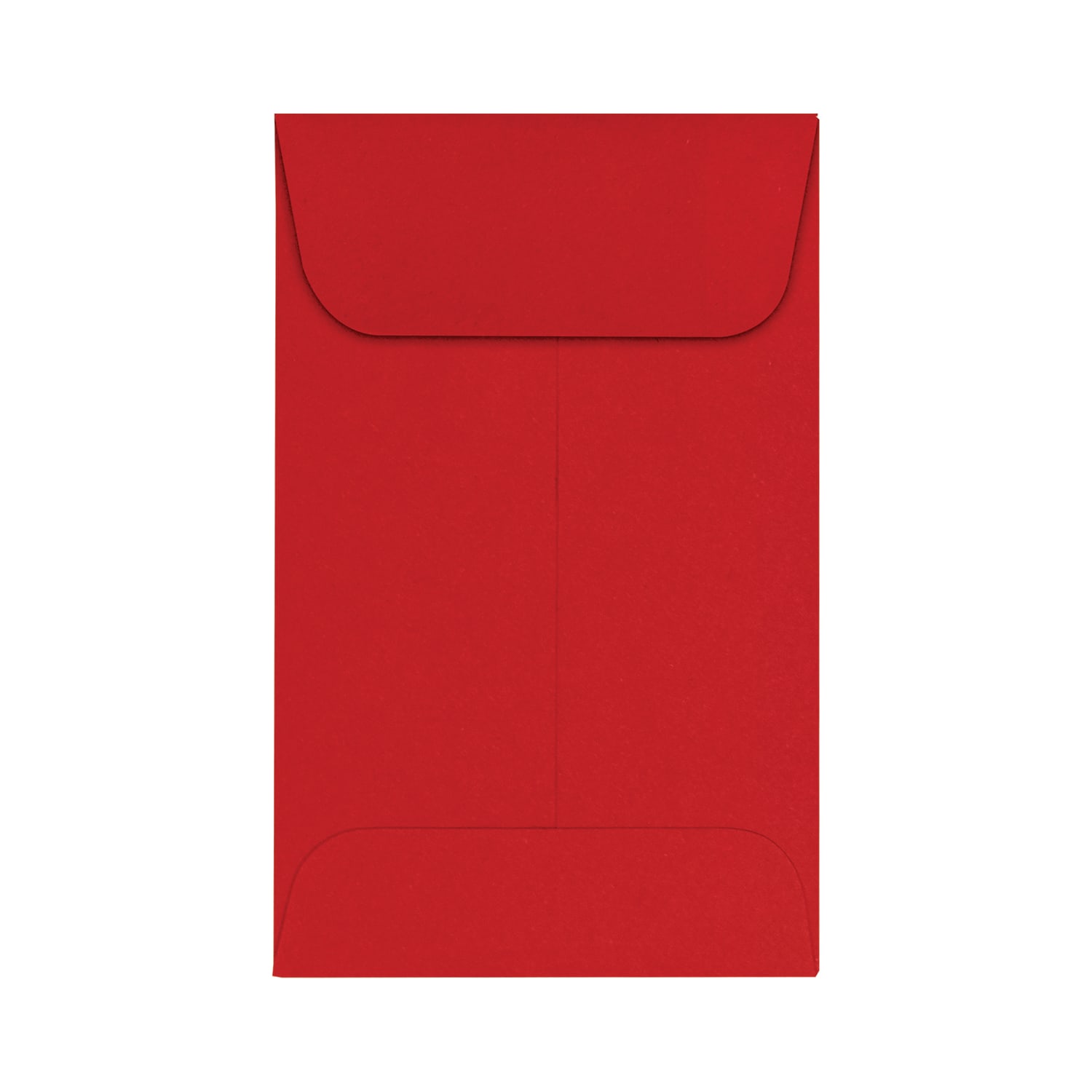 LUX Coin Envelopes, #1, Gummed Seal, Ruby Red, Pack Of 50