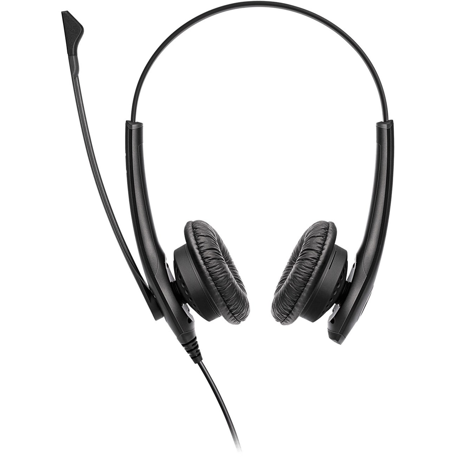 Jabra Biz 1100 EDU Headset - Stereo - Mini-phone (3.5mm), USB - Wired - 32 Ohm - 80 Hz to 20 kHz - Over-the-head - Binaural - Ear-cup - 5.91 ft Cable - Noise Cancelling, Uni-directional Microphone - Black - Image 3