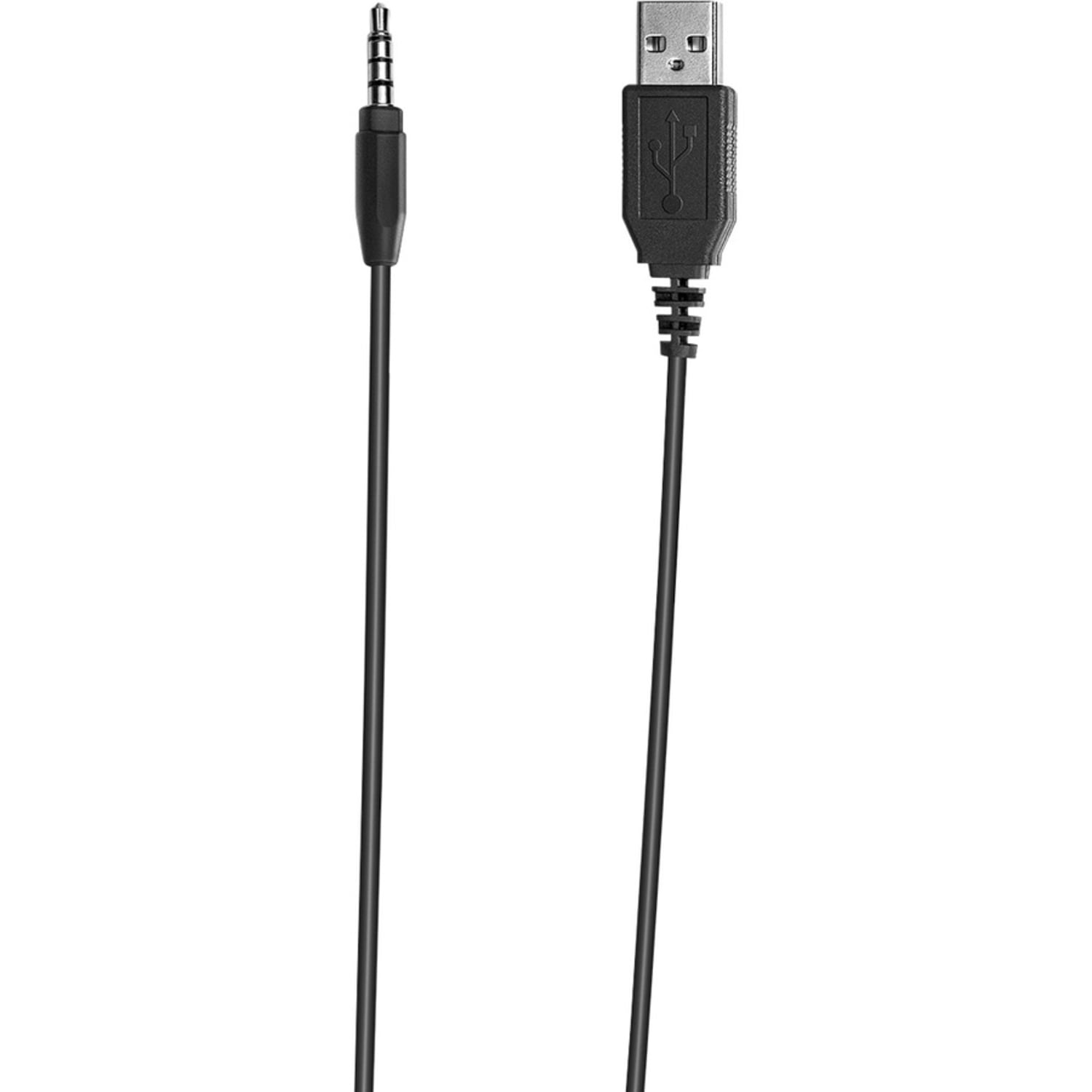 Jabra Biz 1100 EDU Headset - Stereo - Mini-phone (3.5mm), USB - Wired - 32 Ohm - 80 Hz to 20 kHz - Over-the-head - Binaural - Ear-cup - 5.91 ft Cable - Noise Cancelling, Uni-directional Microphone - Black - Image 5
