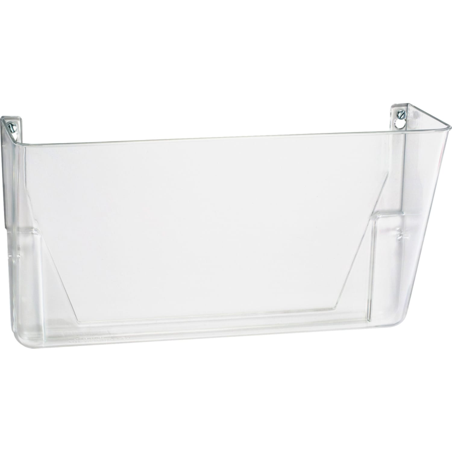 OIC Wall Mountable Plastic Space-Saving Files, 7in x 13in x 4.1in, Clear, Carton Of 4 - Image 5
