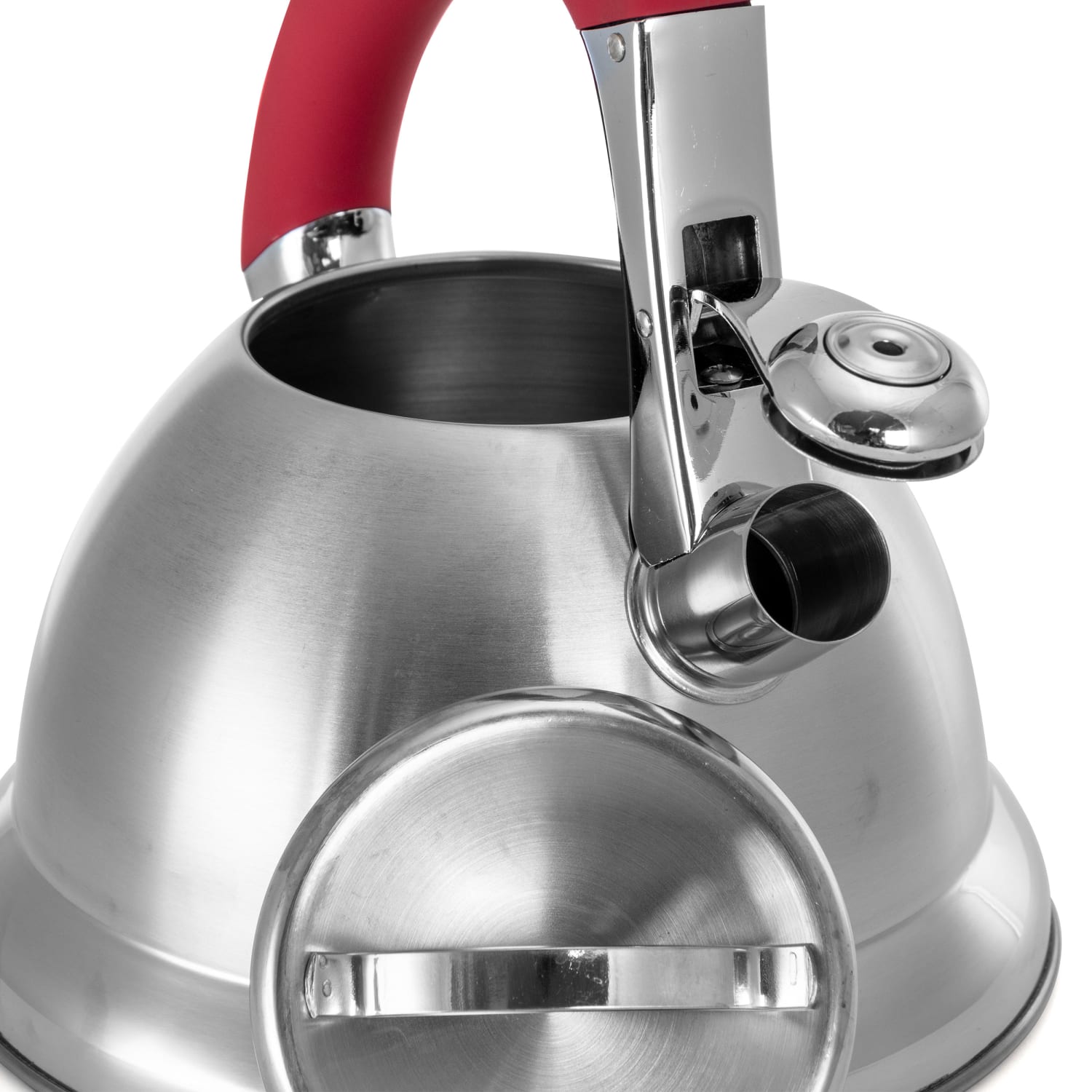 Mr. Coffee 2.4-Quart Tea Kettle, Collinsbroke, Silver/Red - Image 5