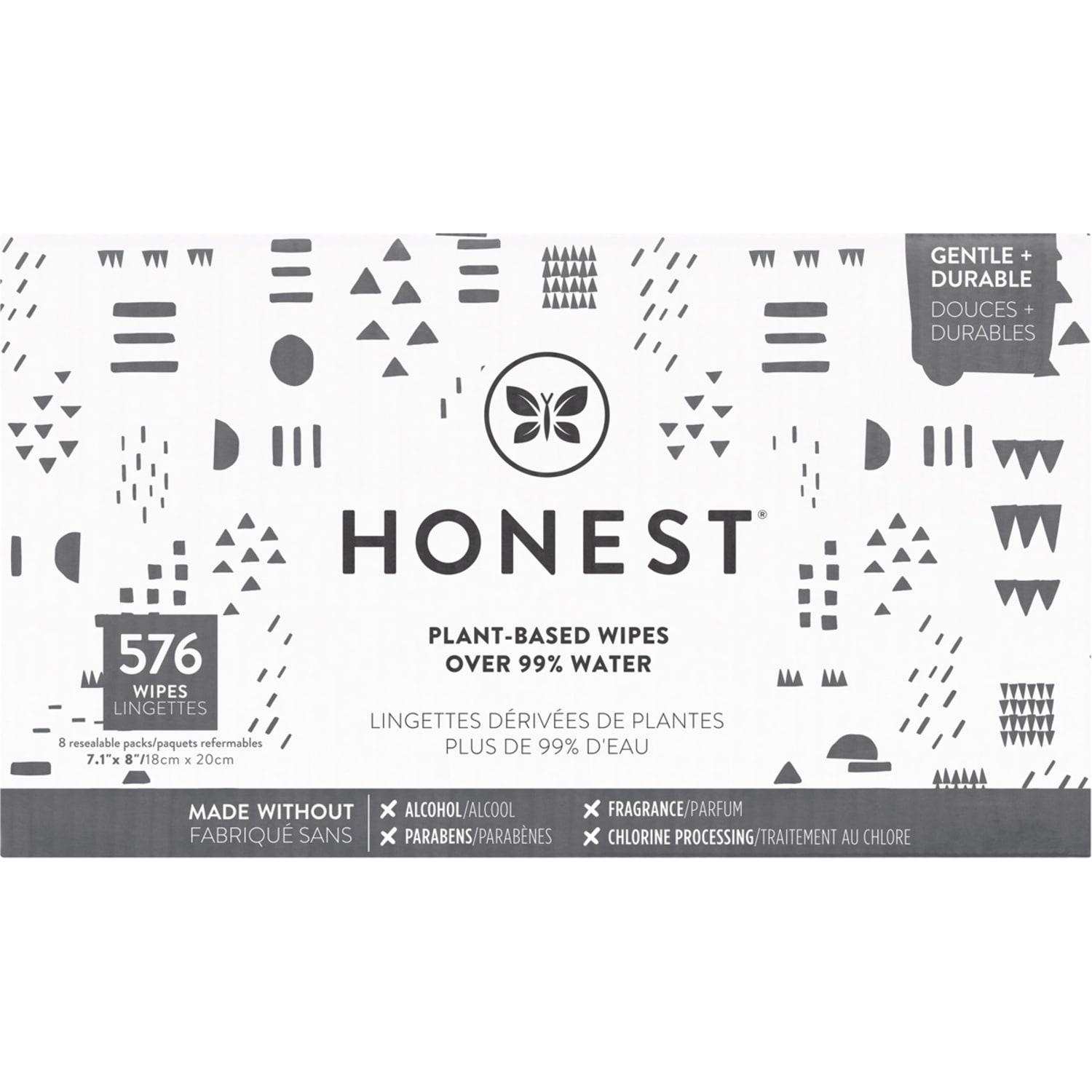 The Honest Company Honest Baby Wipes, Pattern Play, Pack Of 576 Wipes - Image 3