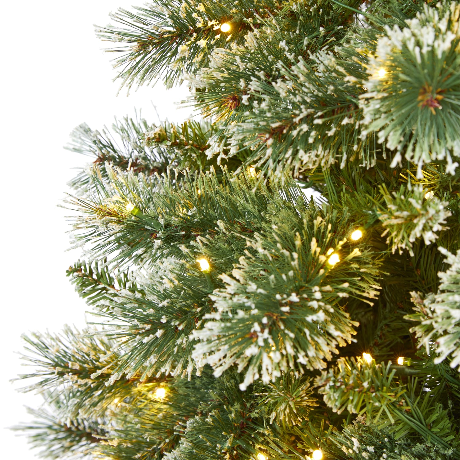 Nearly Natural Wisconsin Slim Snow Tip Pine Artificial Christmas Tree, 7'H - Image 4