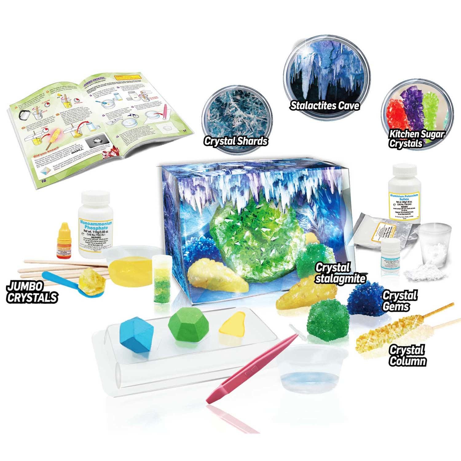 WILD ENVIRONMENTAL SCIENCE Crystal Growing Caves and Geodes Science Kit, Multicolor, Grade 3 To 12 - Image 4