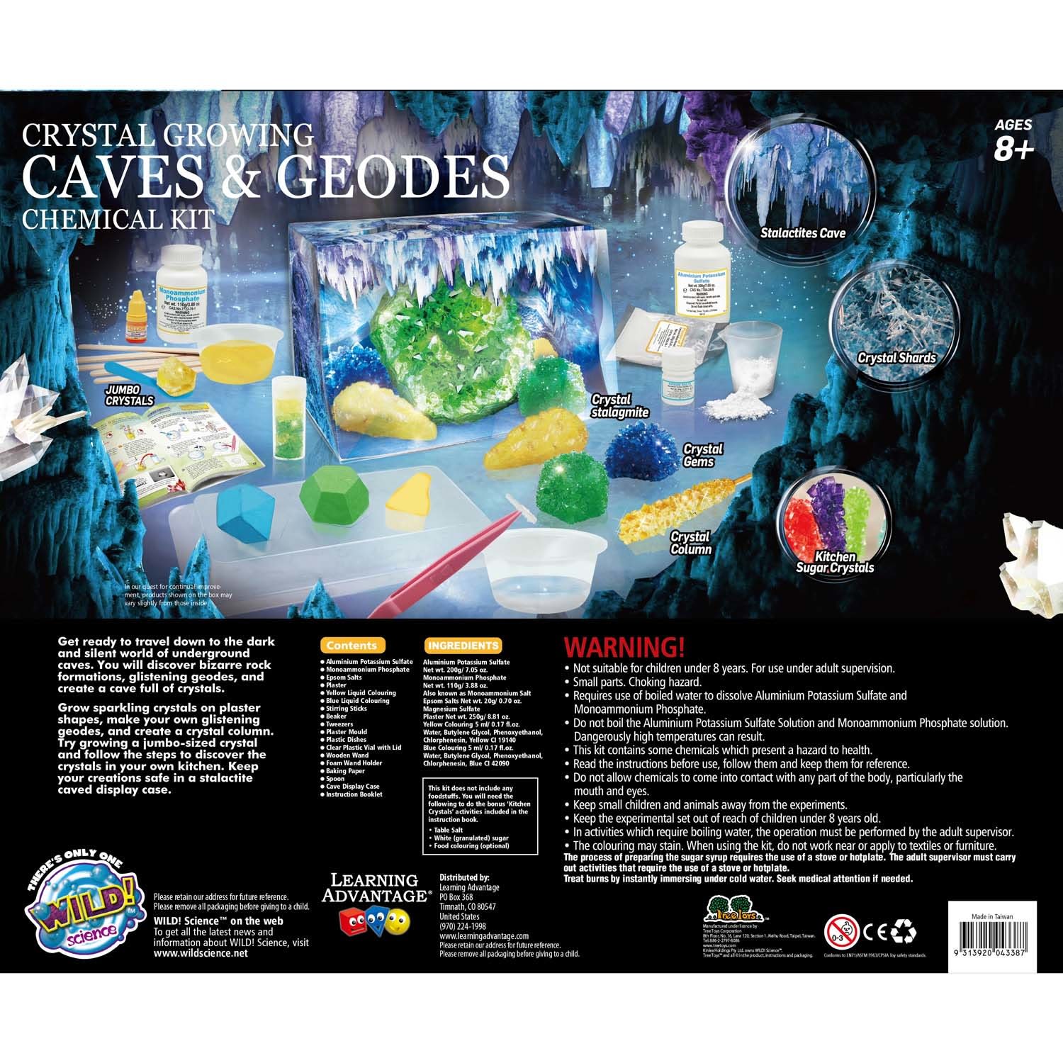 WILD ENVIRONMENTAL SCIENCE Crystal Growing Caves and Geodes Science Kit, Multicolor, Grade 3 To 12 - Image 5