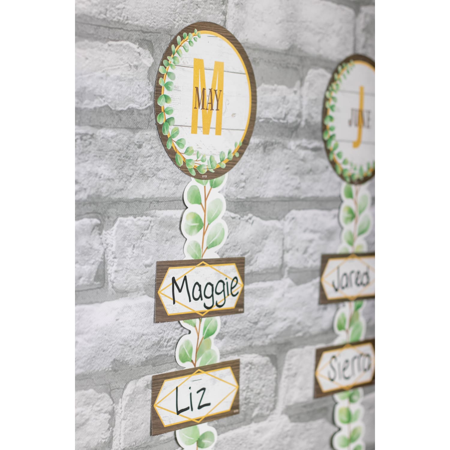 Teacher Created Resources Eucalyptus Happy Birthday Bulletin Board Set, Multicolor, Set Of 70 Pieces - Image 4