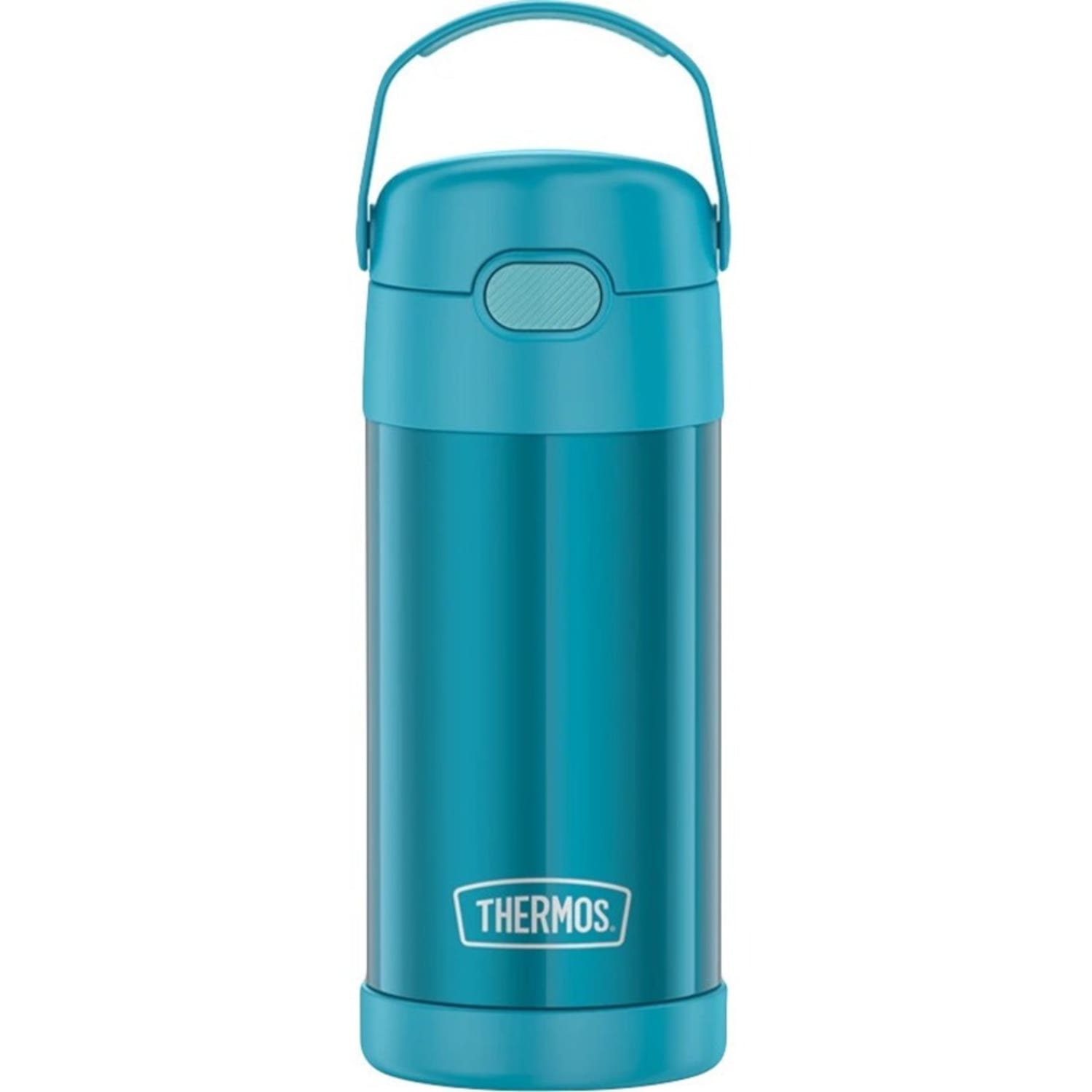 Thermos FUNtainer Water Bottle 12Oz - 12 fl oz - Teal - Stainless Steel, Silicone - Image 3