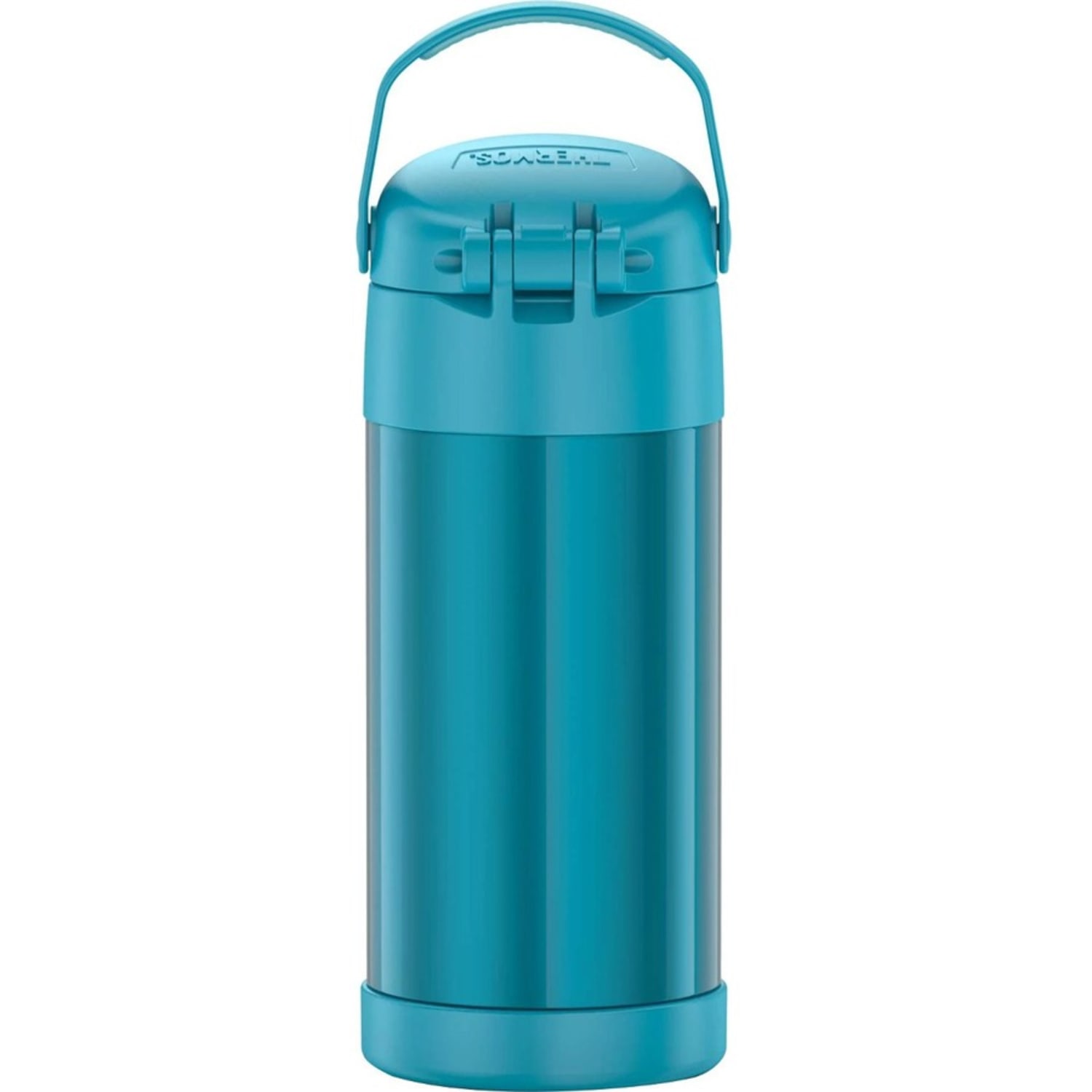 Thermos FUNtainer Water Bottle 12Oz - 12 fl oz - Teal - Stainless Steel, Silicone - Image 4