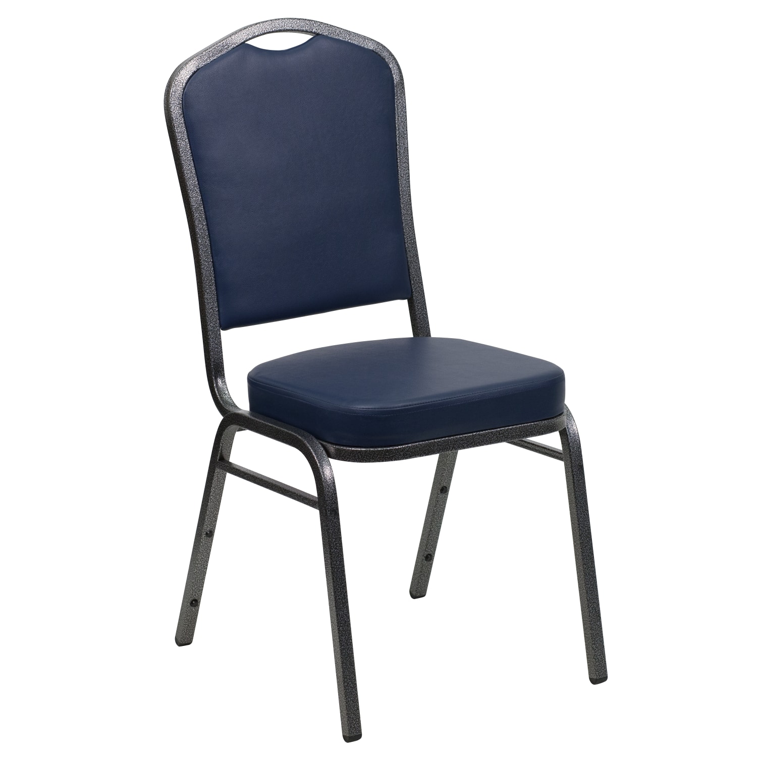Flash Furniture HERCULES Series CrownBack Stacking Banquet Chair SilverNavy PopularChairscom Flash Furniture HERCULES Series Crown Back Stacking Banquet Chair SilverNavy PopularChairscom