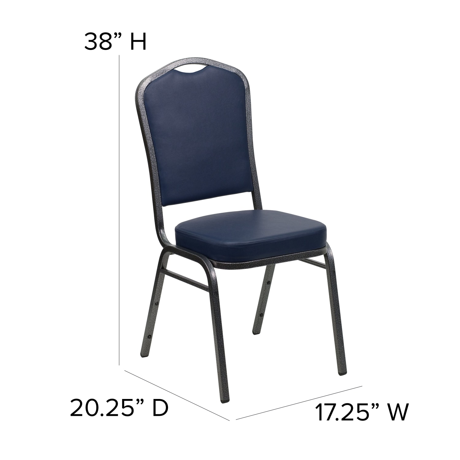 Flash Furniture HERCULES Series CrownBack Stacking Banquet Chair SilverNavy PopularChairscom Flash Furniture HERCULES Series Crown Back Stacking Banquet Chair SilverNavy PopularChairscom