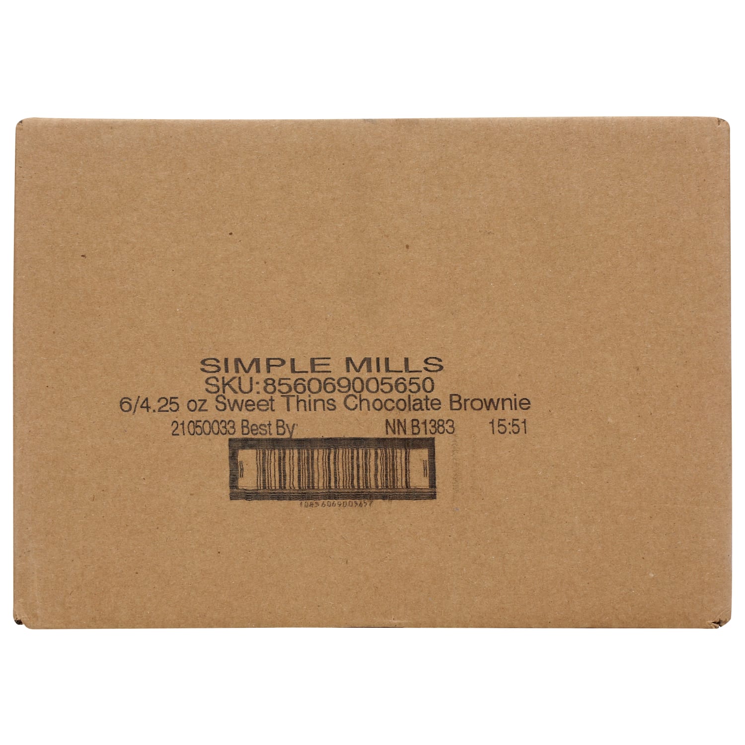 Simple Mills Seed And Nut Flour Sweet Thins, Chocolate Brownie, 4.25 Oz, Total Qty 6 - Image 5