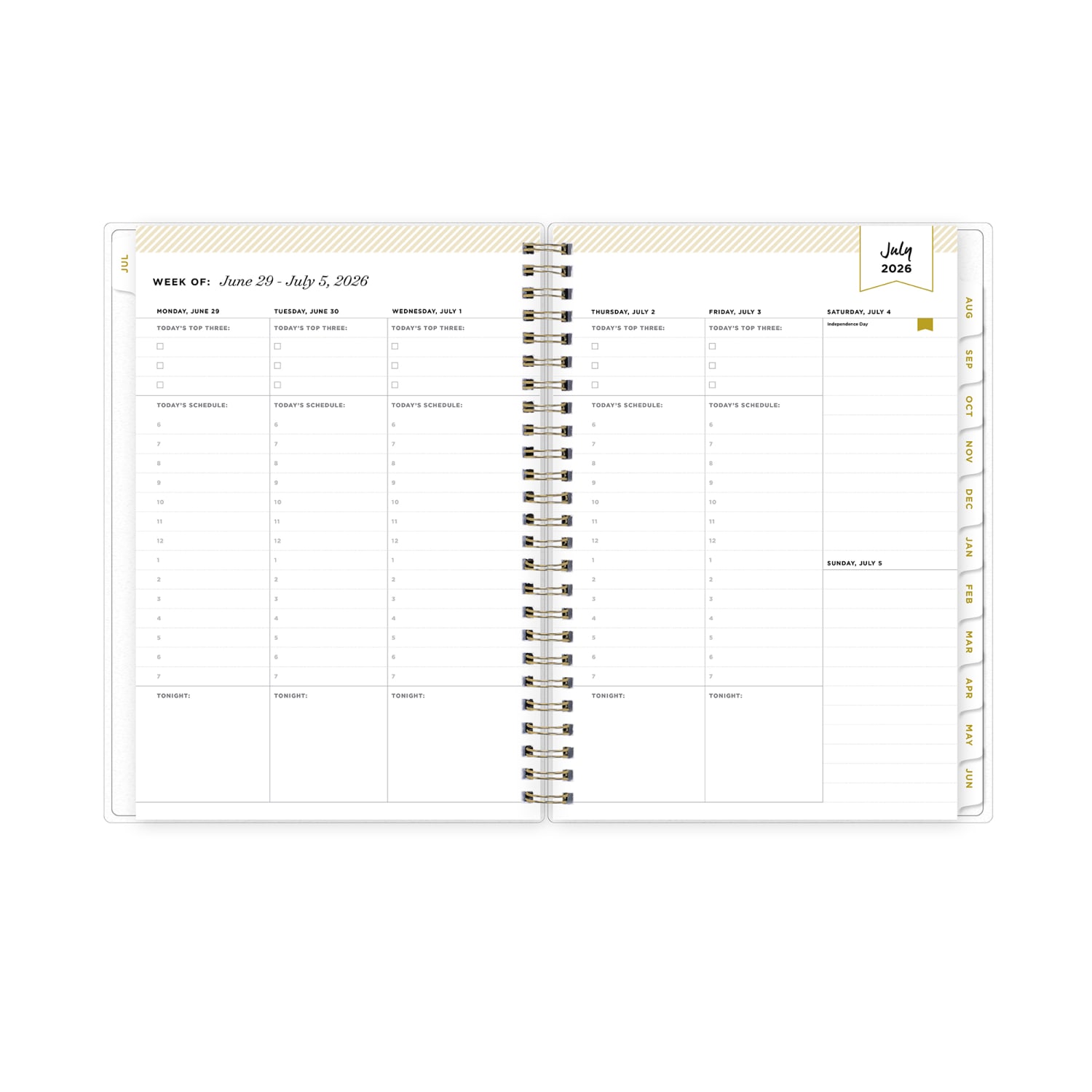 Planner Notes DD Climbing Floral Mint 5.875x8.625 AY26-27 - Image 3