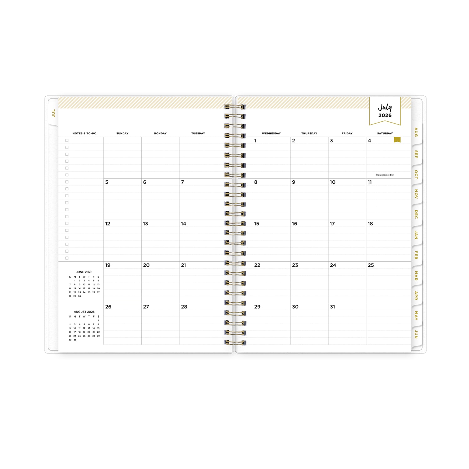 Planner Notes DD Climbing Floral Mint 5.875x8.625 AY26-27 - Image 4