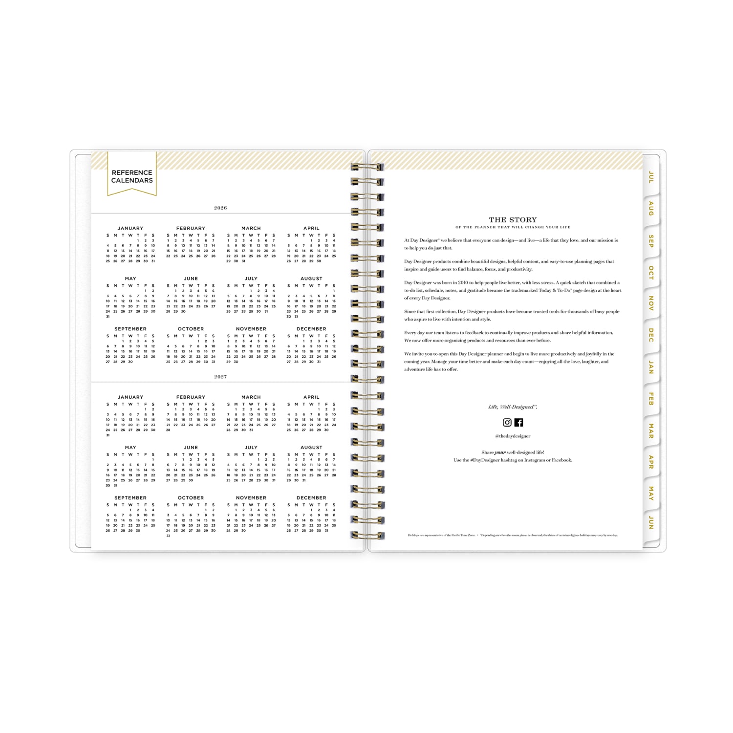Planner Notes DD Climbing Floral Mint 5.875x8.625 AY26-27 - Image 6