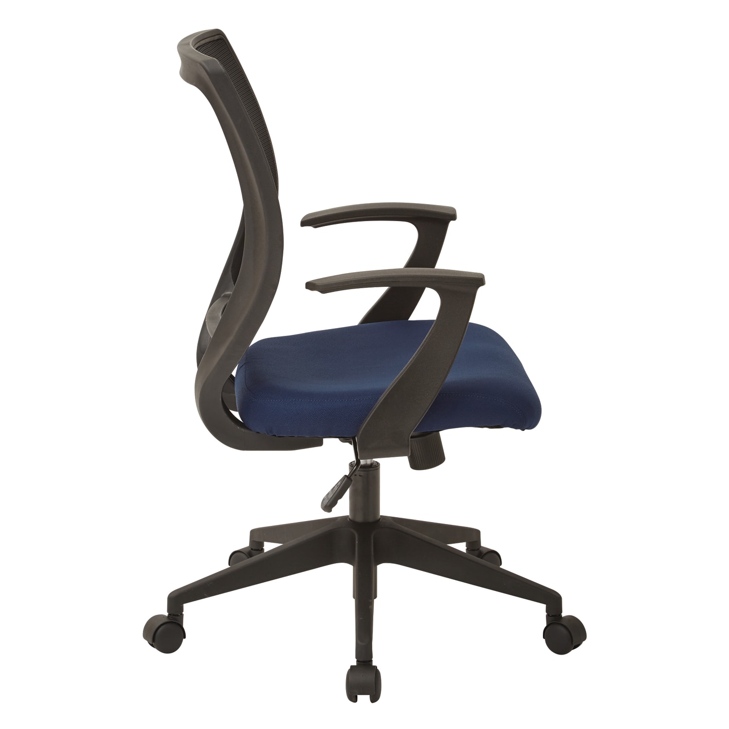 Office Star Work Smart Mesh Task Chair, Navy/Black - Image 3