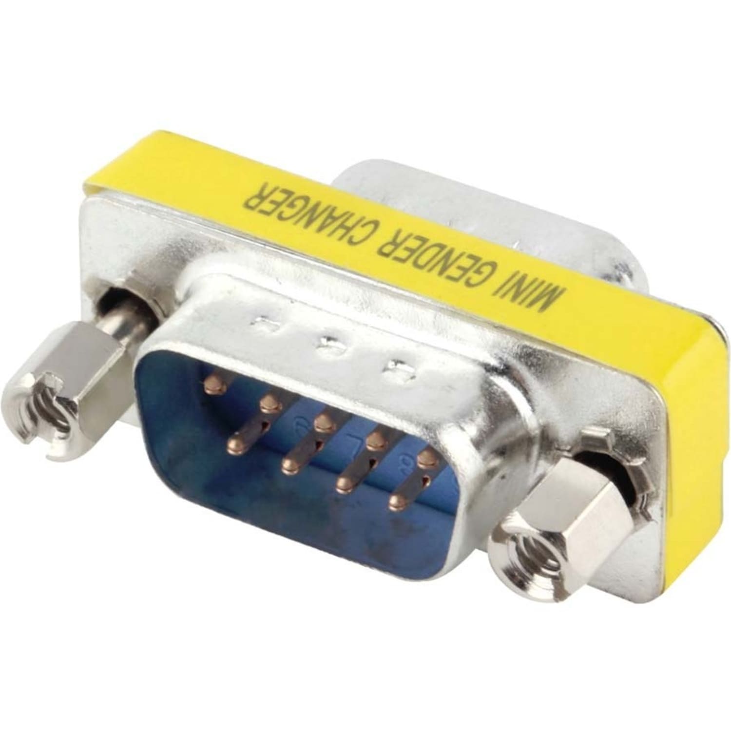 4XEM DB9 Serial 9-Pin Male To Male Adapter - 1 x 9-pin DB-9 Serial - Male - 1 x 9-pin DB-9 Serial - Male - Silver, Yellow - Image 3