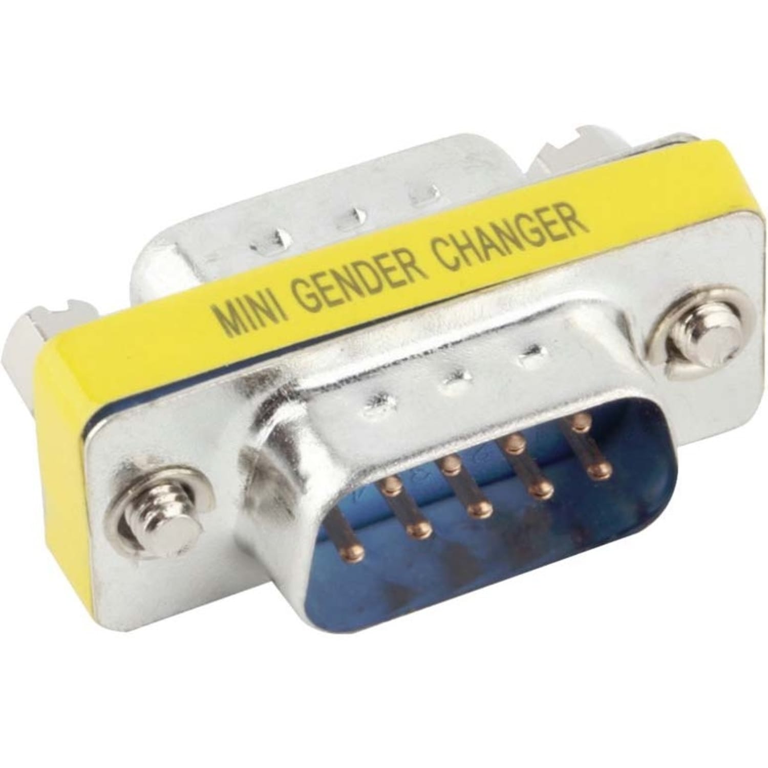 4XEM DB9 Serial 9-Pin Male To Male Adapter - 1 x 9-pin DB-9 Serial - Male - 1 x 9-pin DB-9 Serial - Male - Silver, Yellow - Image 4