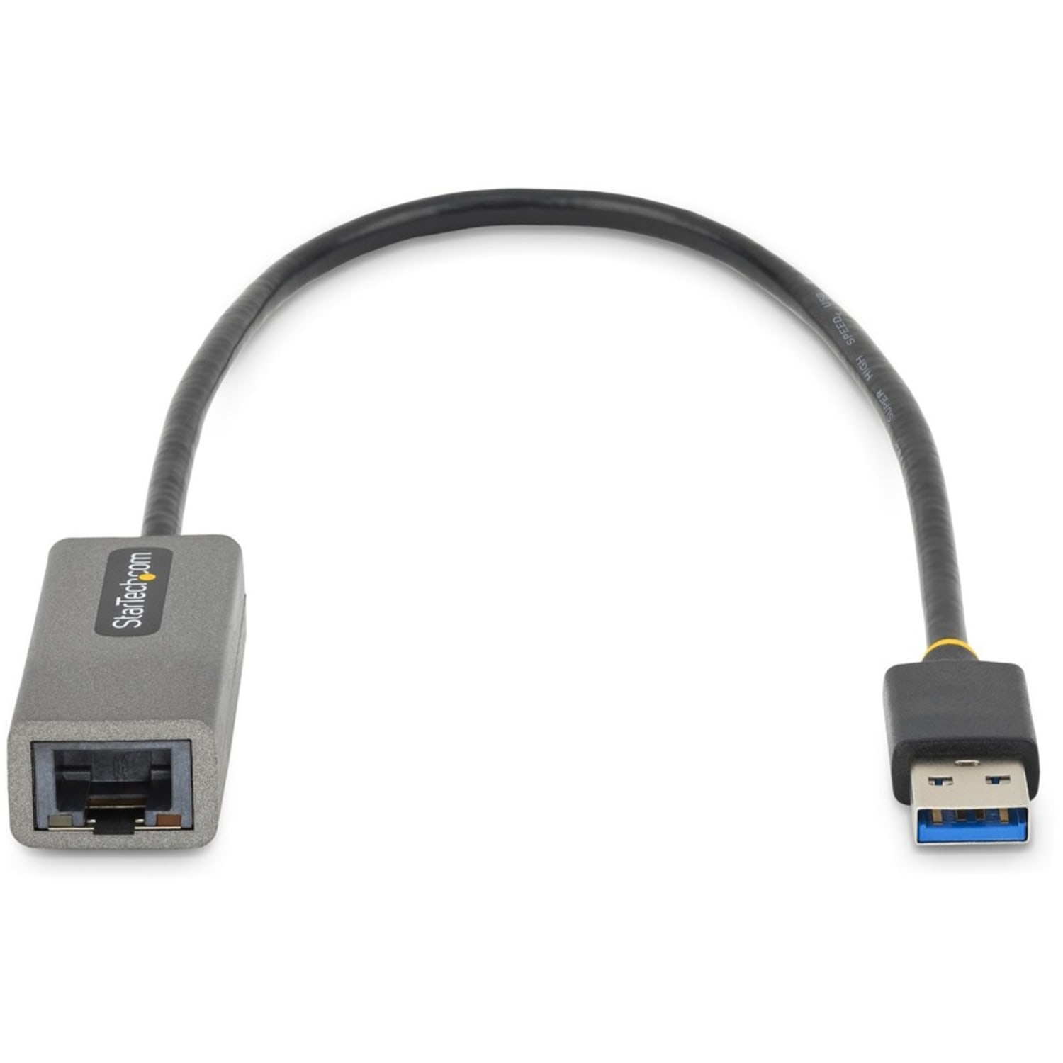 StarTech.com USB to Ethernet Adapter, USB 3.0 to 10/100/1000 Gigabit Ethernet LAN Adapter, 11.8in/30cm Attached Cable, USB to RJ45 Adapter - Image 4