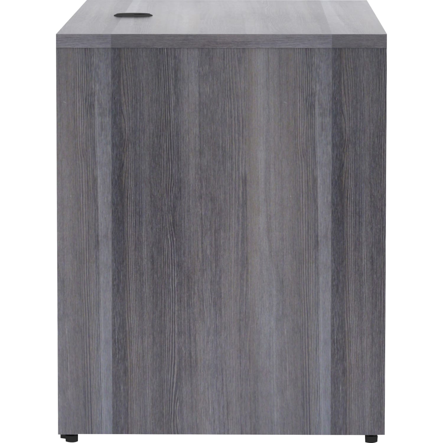 Lorell Essentials 48inW Desk Return, Weathered Charcoal - Image 3