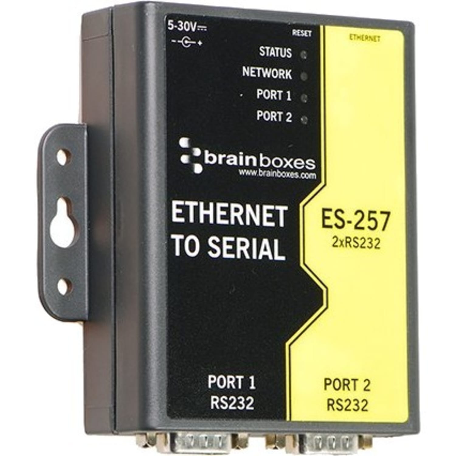 Brainboxes 2 Port RS232 Ethernet to Serial Adapter - DIN Rail Mountable - TAA Compliant - Image 4