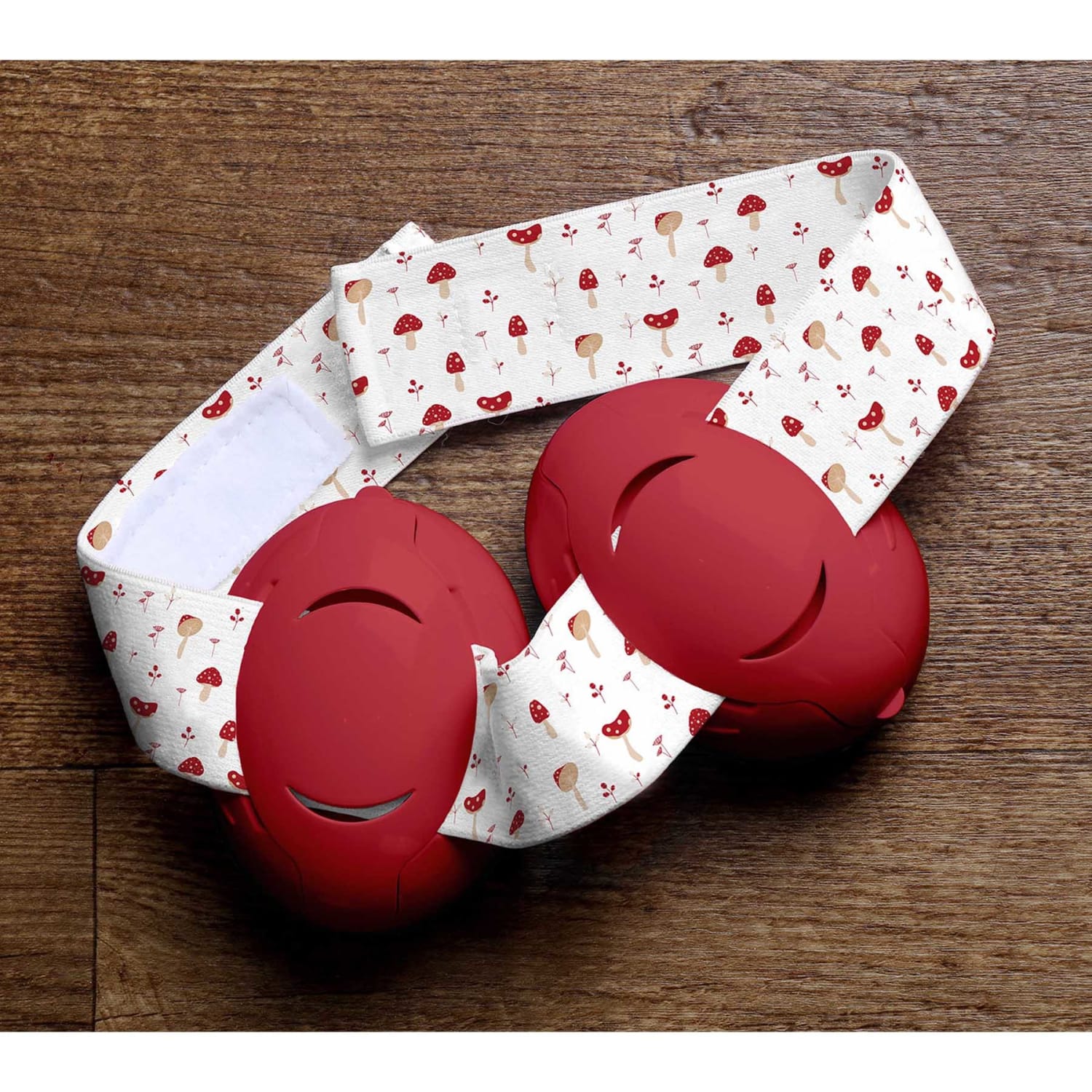 FDMT Baby Protective Earmuffs, Scarlet Mushrooms - Image 4