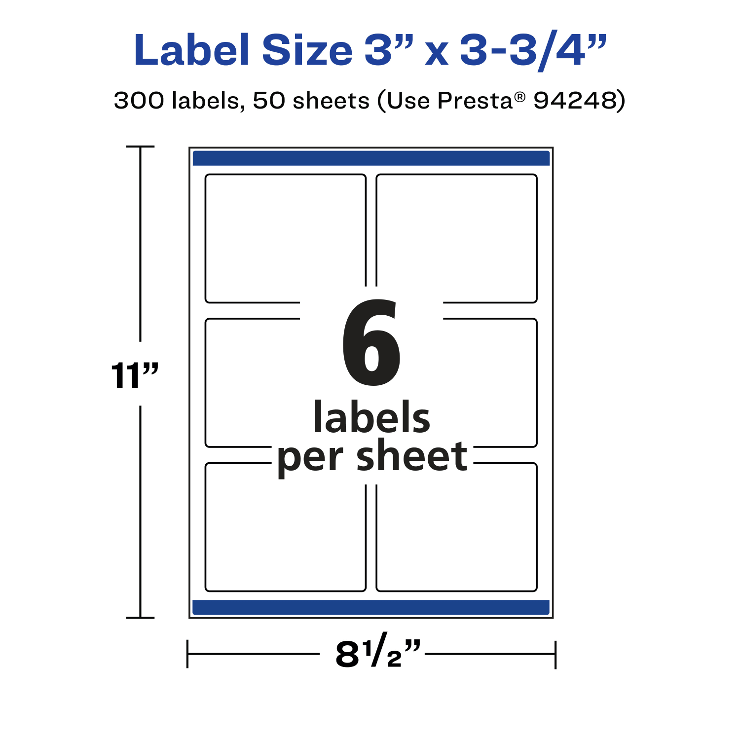 Avery Permanent Labels With Sure Feed, 94248-CMF50, Rectangle, 3in x 3-3/4in, Matte Clear, Pack Of 300 - Image 6