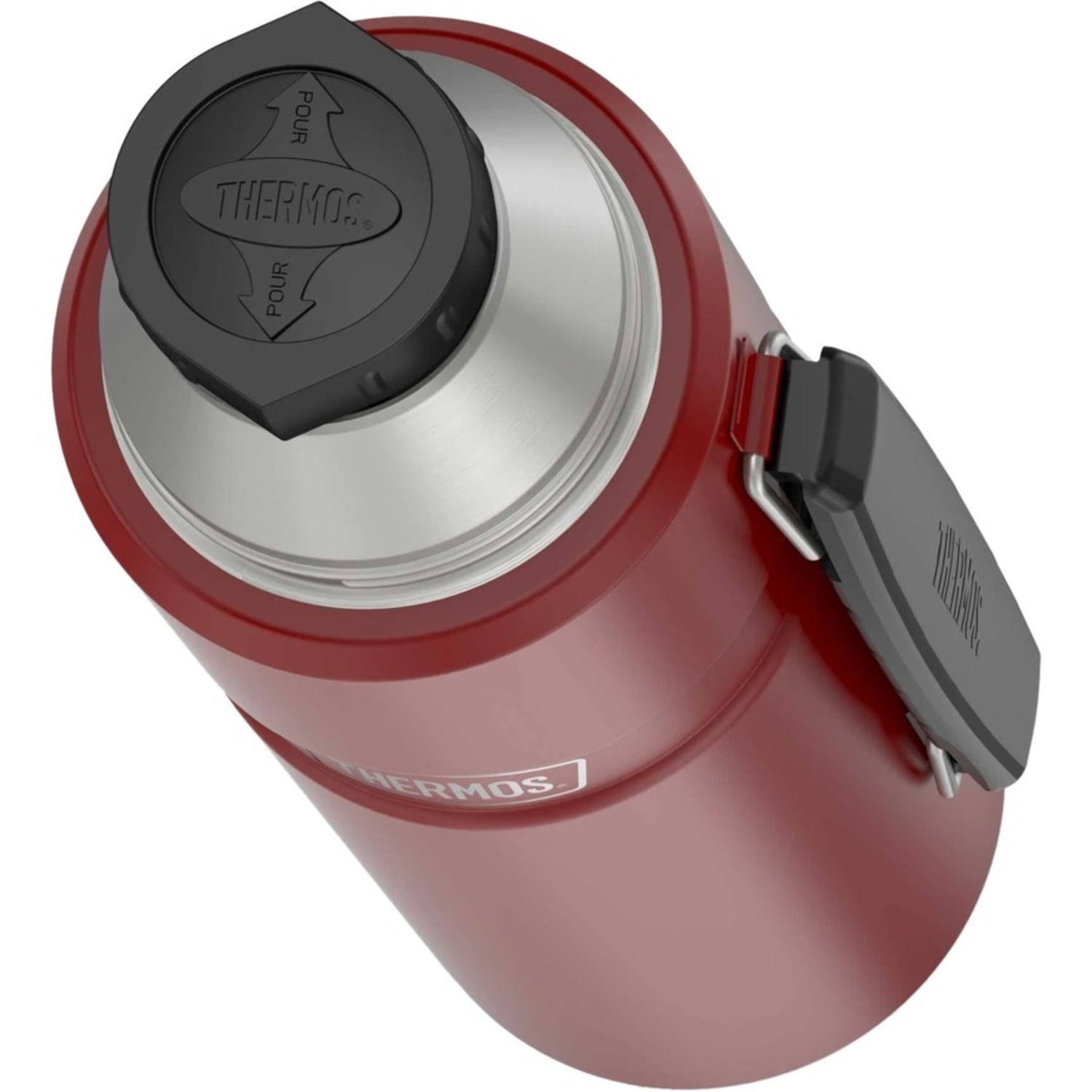 Thermos Stainless King Beverage Bottle 40Oz - 1.3 quart (1.2 L) - Vacuum - Rustic Red - Image 5