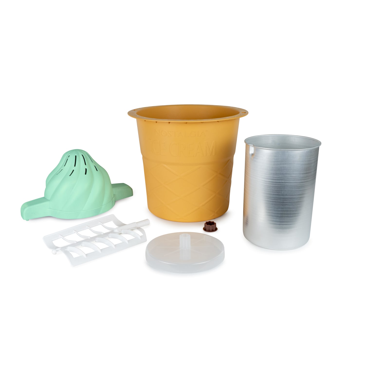 Nostalgia 4-Quart Swirl Cone Ice Cream Maker, Mint Green - Image 6