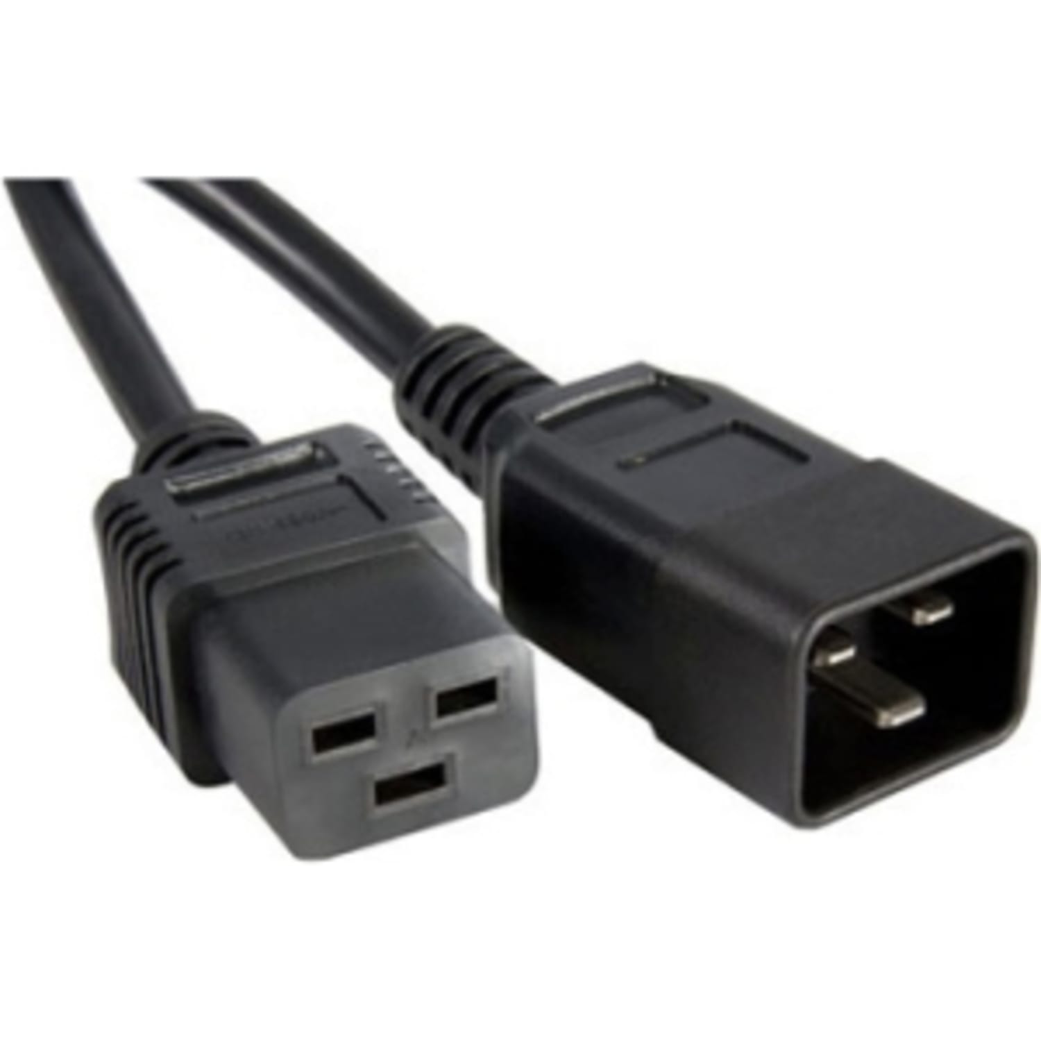 UNC Group - Power cable - IEC 60320 C20 to IEC 60320 C19 - AC 250 V - 3 ft - black - Image 3
