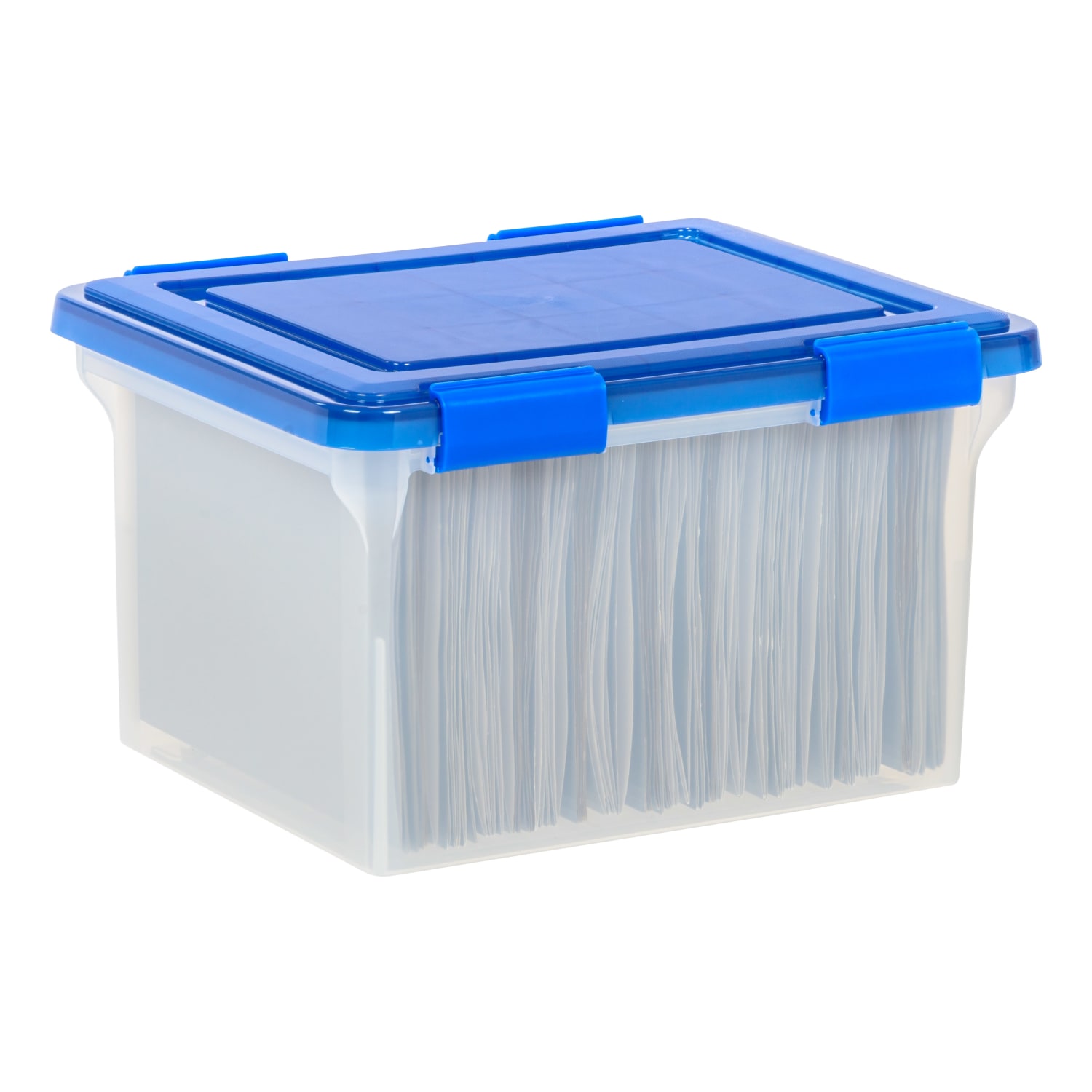Iris Element-Resistant Ultimate Storage Box, Letter/Legal, 8 Gallon, 20-1/8inL x 16-3/16inW x 14-1/4inH, Clear