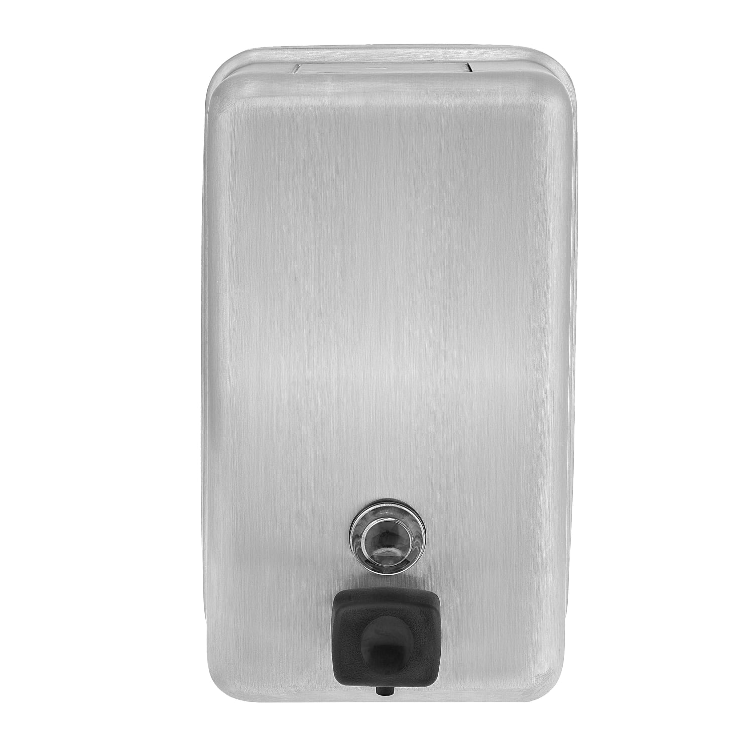 Alpine Vertical Manual Surface-Mounted Liquid Soap Dispenser, 8-1/8inH x 4-13/16inW x 2-13/16inD, Stainless Steel - Image 5