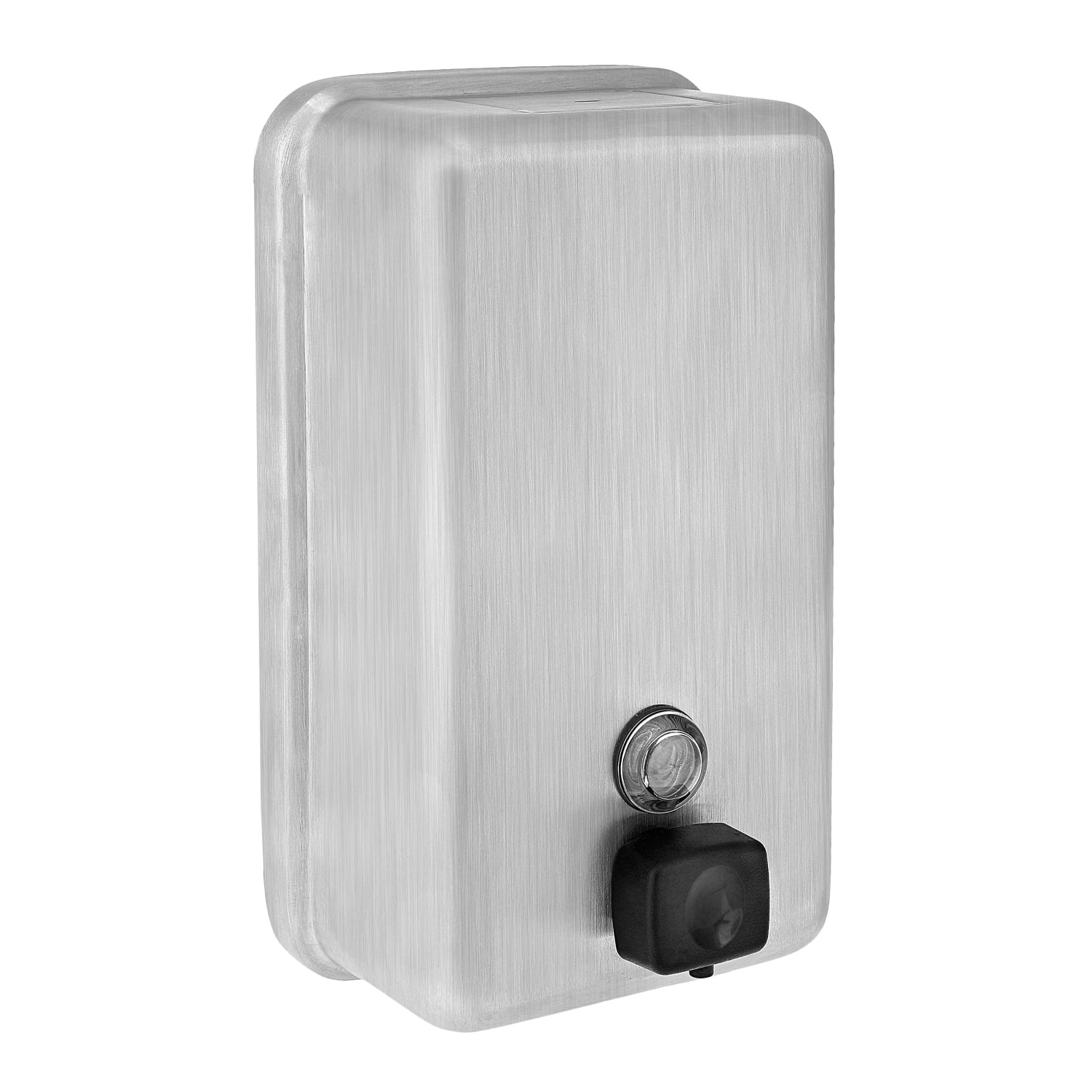Alpine Vertical Manual Surface-Mounted Liquid Soap Dispenser, 8-1/8inH x 4-13/16inW x 2-13/16inD, Stainless Steel - Image 6