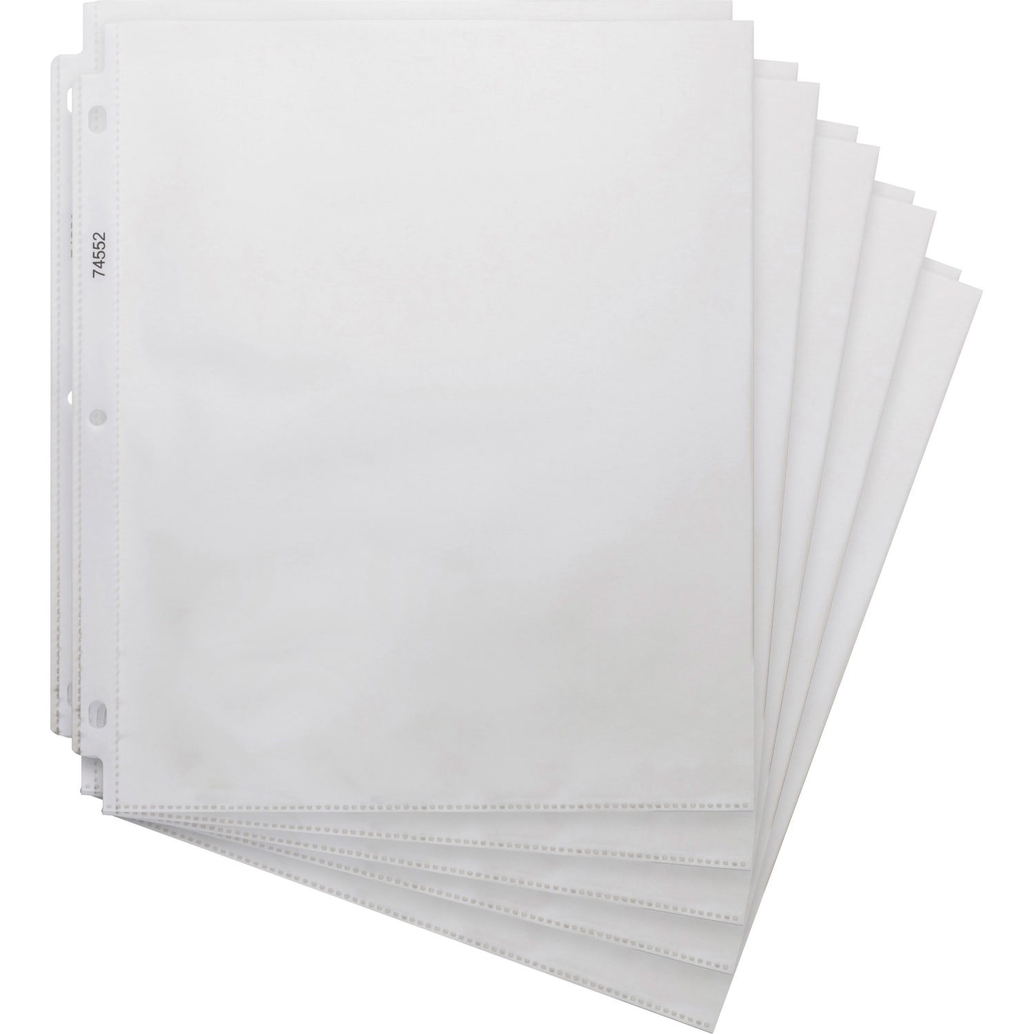 Business Source Heavyweight Sheet Protectors - 3.3 mil Thickness - For Letter 8 1/2in x 11in Sheet - 3 x Holes - Clear - Polypropylene - 200 / Box