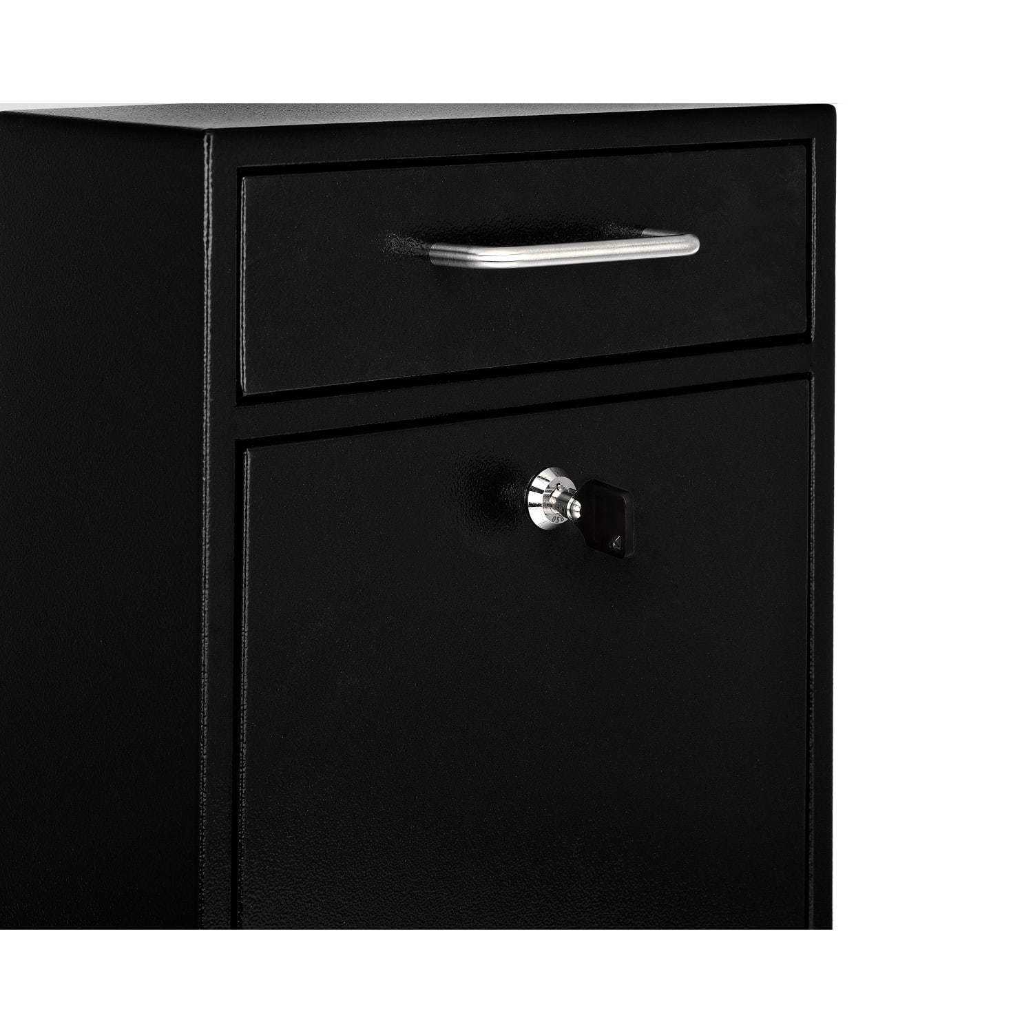 Alpine AdirOffice Large Ultimate Drop Box Wall-Mounted Mail Box, 16-1/4inH x 11-1/4inW x 4-3/4inD, Black - Image 3