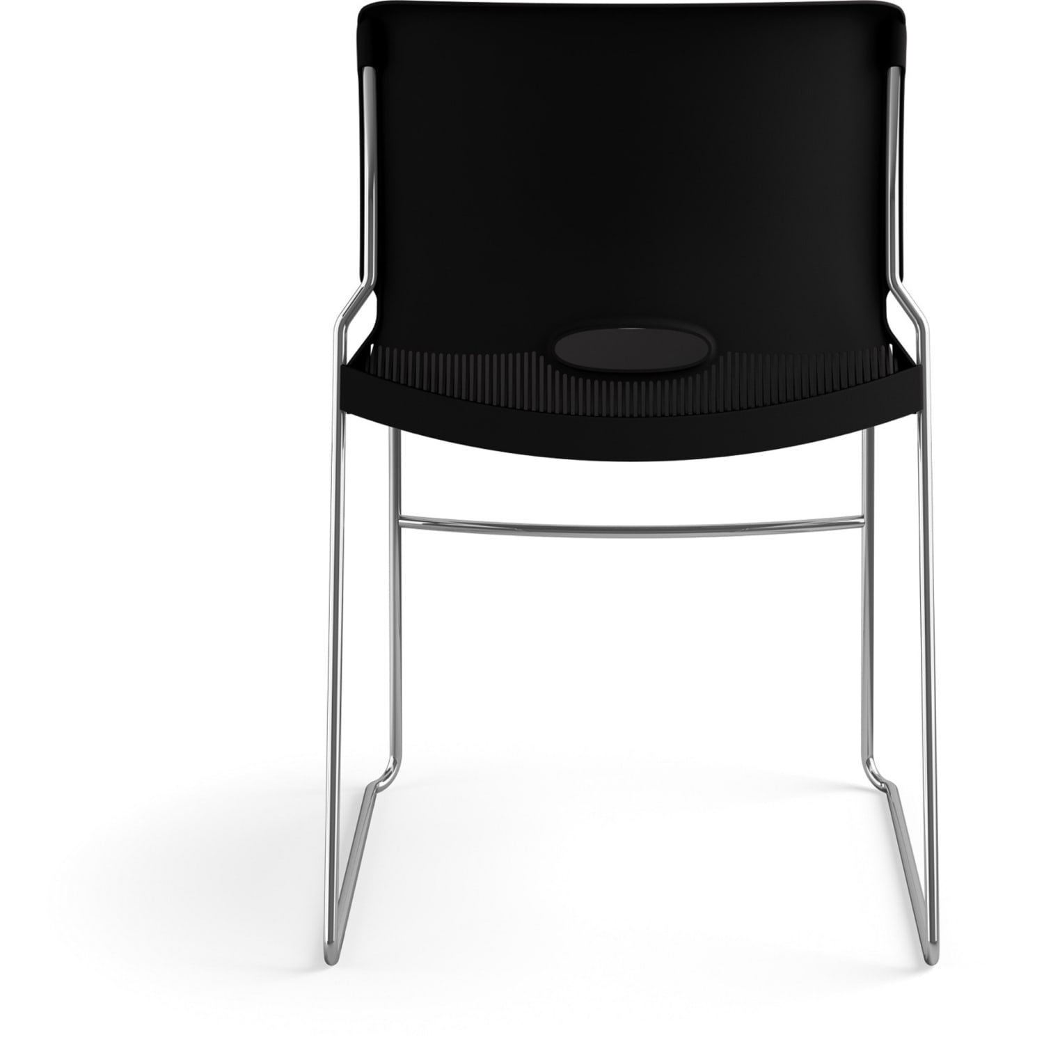 HON 4040 Series High Density Olson Stacker Chair  Onyx Seat Color  Plastic Seat Material  Onyx Back Color  4041ON PopularChairscom