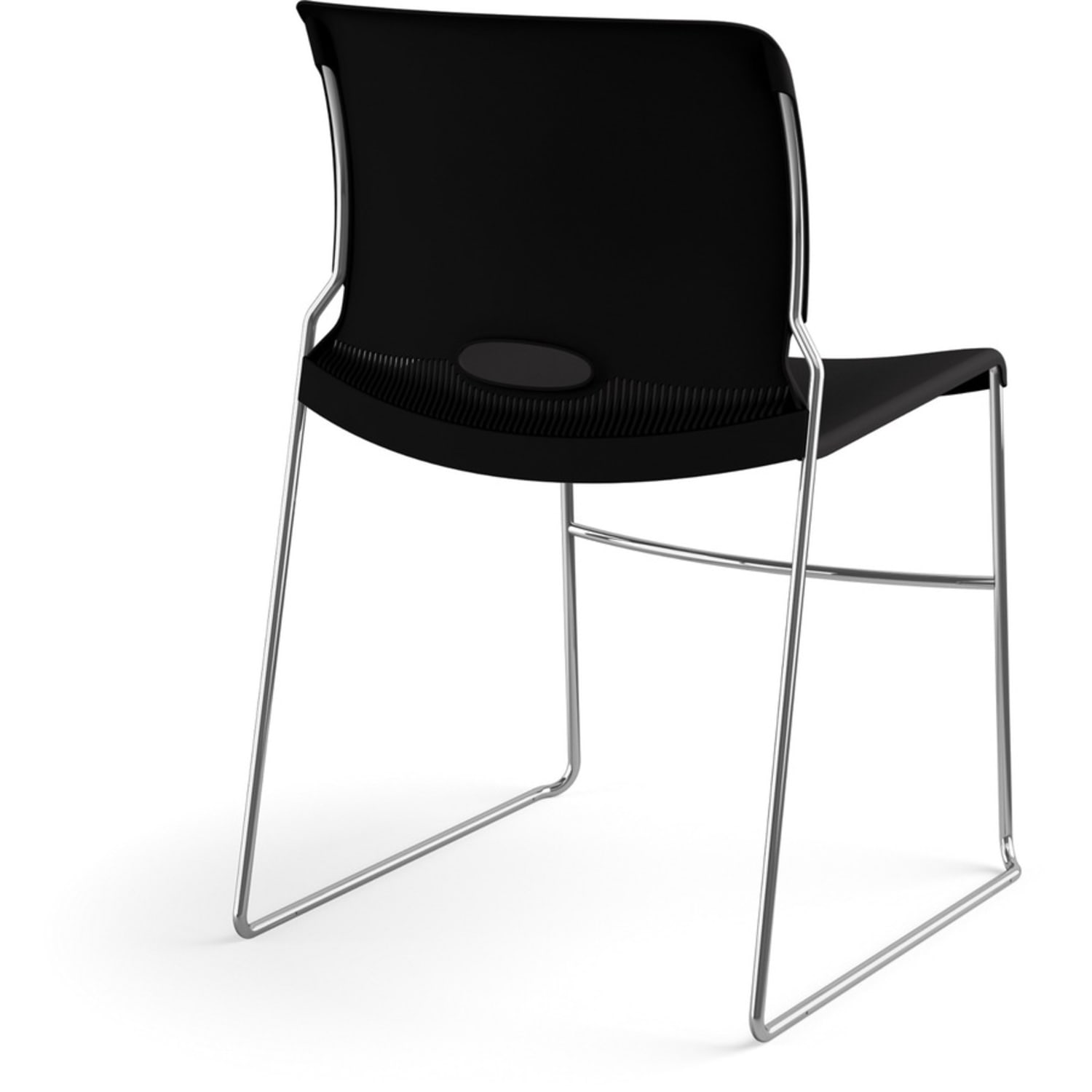 HON 4040 Series High Density Olson Stacker Chair  Onyx Seat Color  Plastic Seat Material  Onyx Back Color  4041ON PopularChairscom