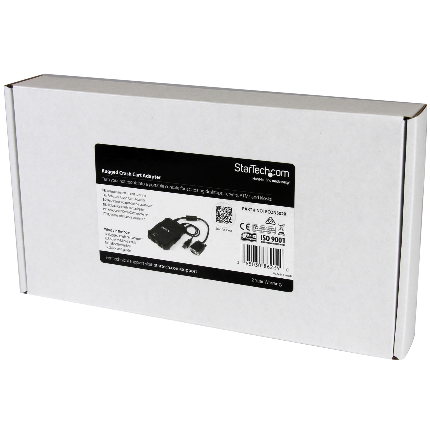 StarTech.com Laptop to Server KVM Console - Rugged USB Crash Cart Adapter with File Transfer and Video Capture - Image 6