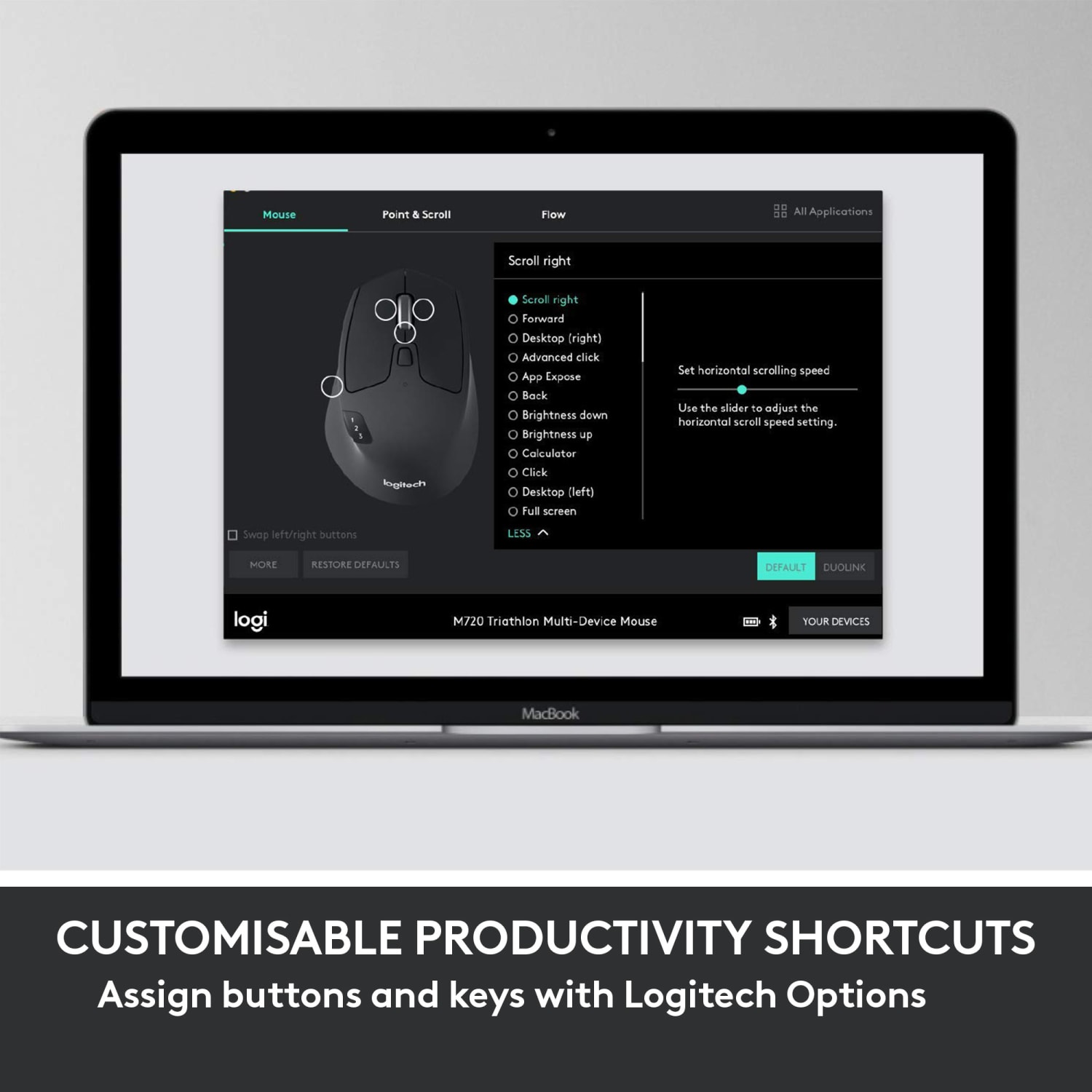 Logitech MK850 Wireless Keyboard & Mouse, Black - Image 6