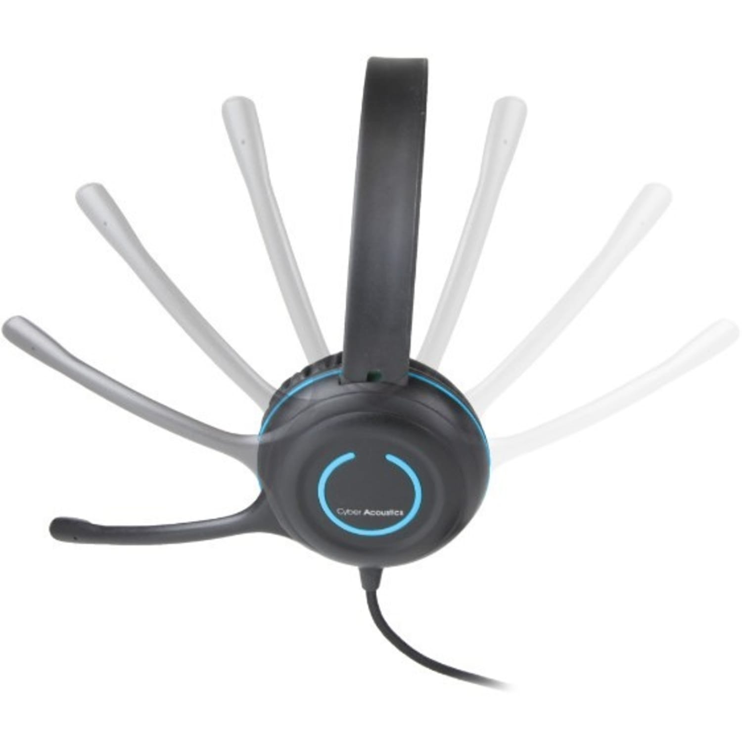 Cyber Acoustics AC-5008 USB Stereo Headset - Stereo - USB - Wired - 20 Hz to 20 kHz - Over-the-head - AC5008 - Image 3