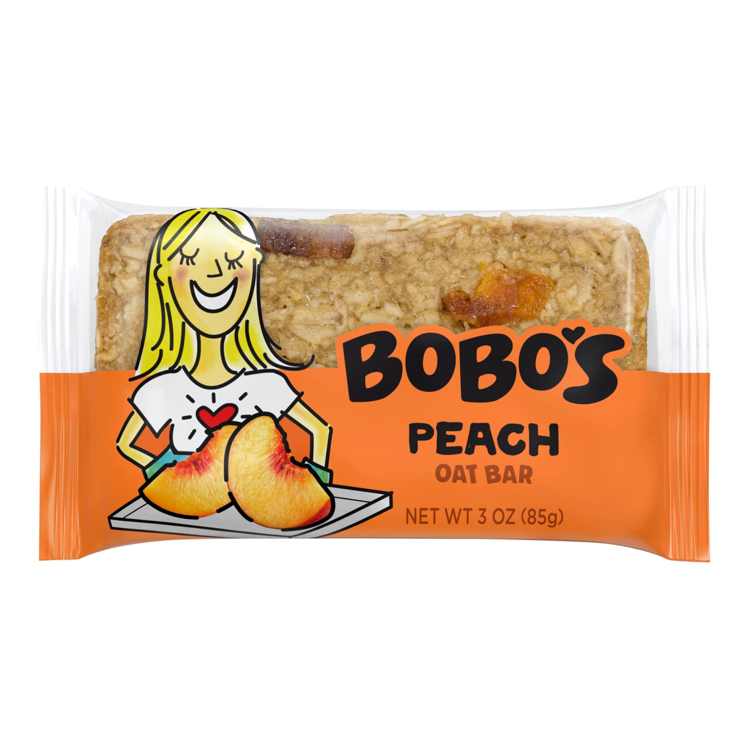 BOBOs Peach Oat Bars - 48-3 oz - Image 3