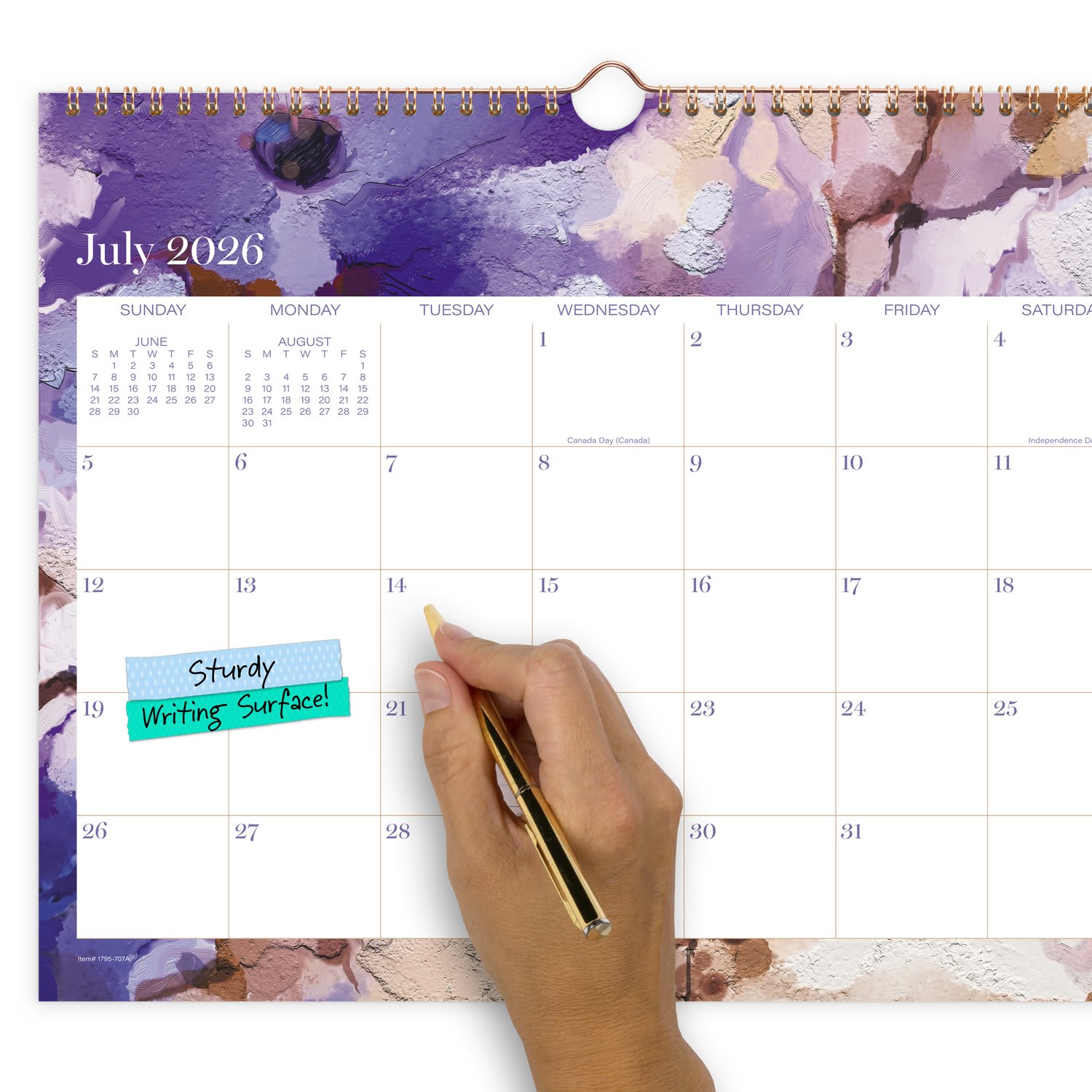 Mead Cambridge Susan Academic 2026-2027 Monthly Wall Calendar, Medium, 12in x 15in - Image 5