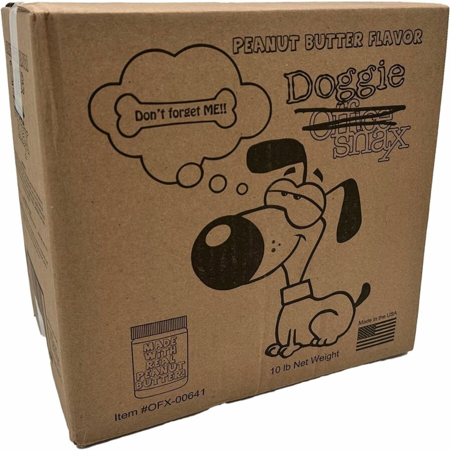Office Snax Doggie Snax Biscuits - For Dog - Biscuits - Peanut Butter Flavor - 10 lb - Image 3
