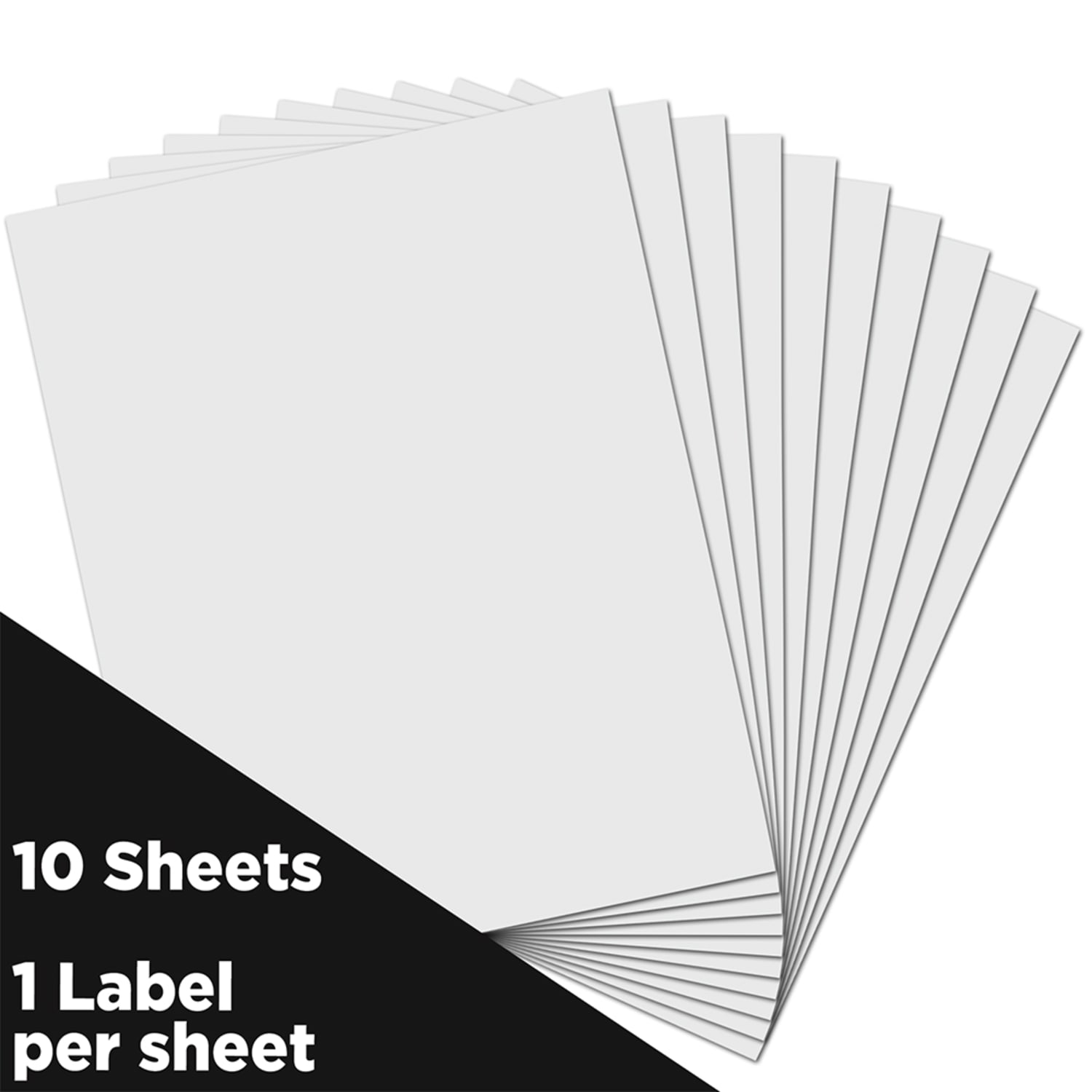JAM Paper Full-Page Mailing And Shipping Labels, Rectangle, 8-1/2in x 11in, White, Pack Of 10 - Image 3
