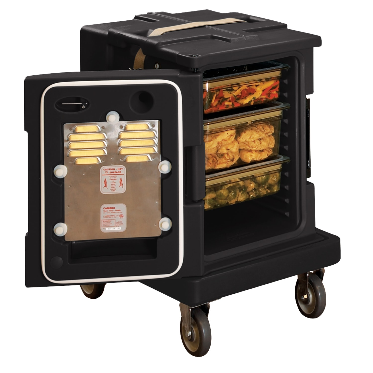 Cambro H-Series Ultra Pan Carrier, 24-3/4inH x 18-1/8inW x 26-3/8inD, Black - Image 3
