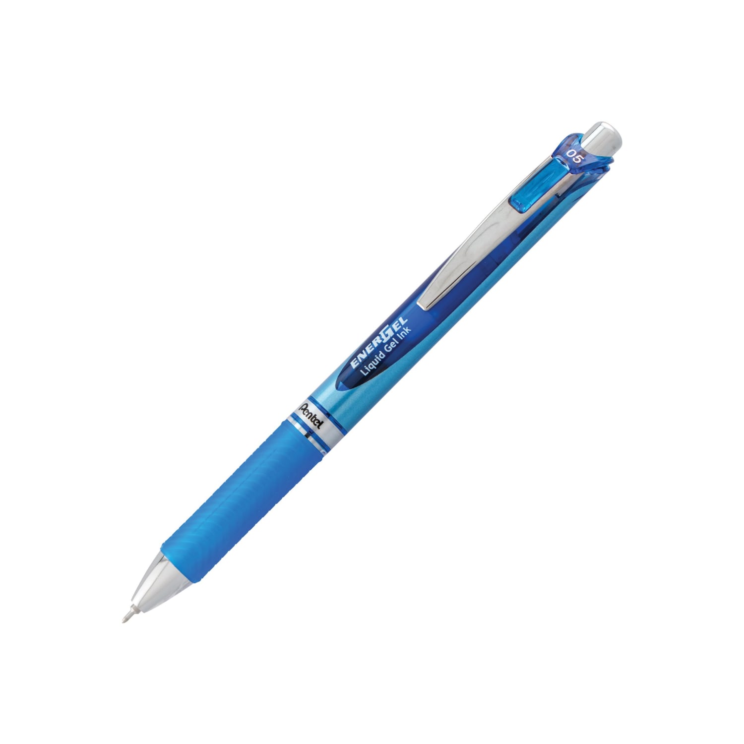 Pentel EnerGel RTX Retractable Liquid Gel Pens, Fine Point, 0.5 mm, 54% Recycled, Blue, Pack Of 12 Pens - Image 4