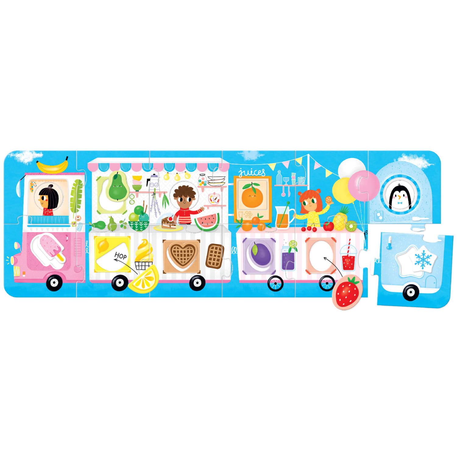 Banana Panda Make-A-Match Puzzle, Food Truck - Image 4