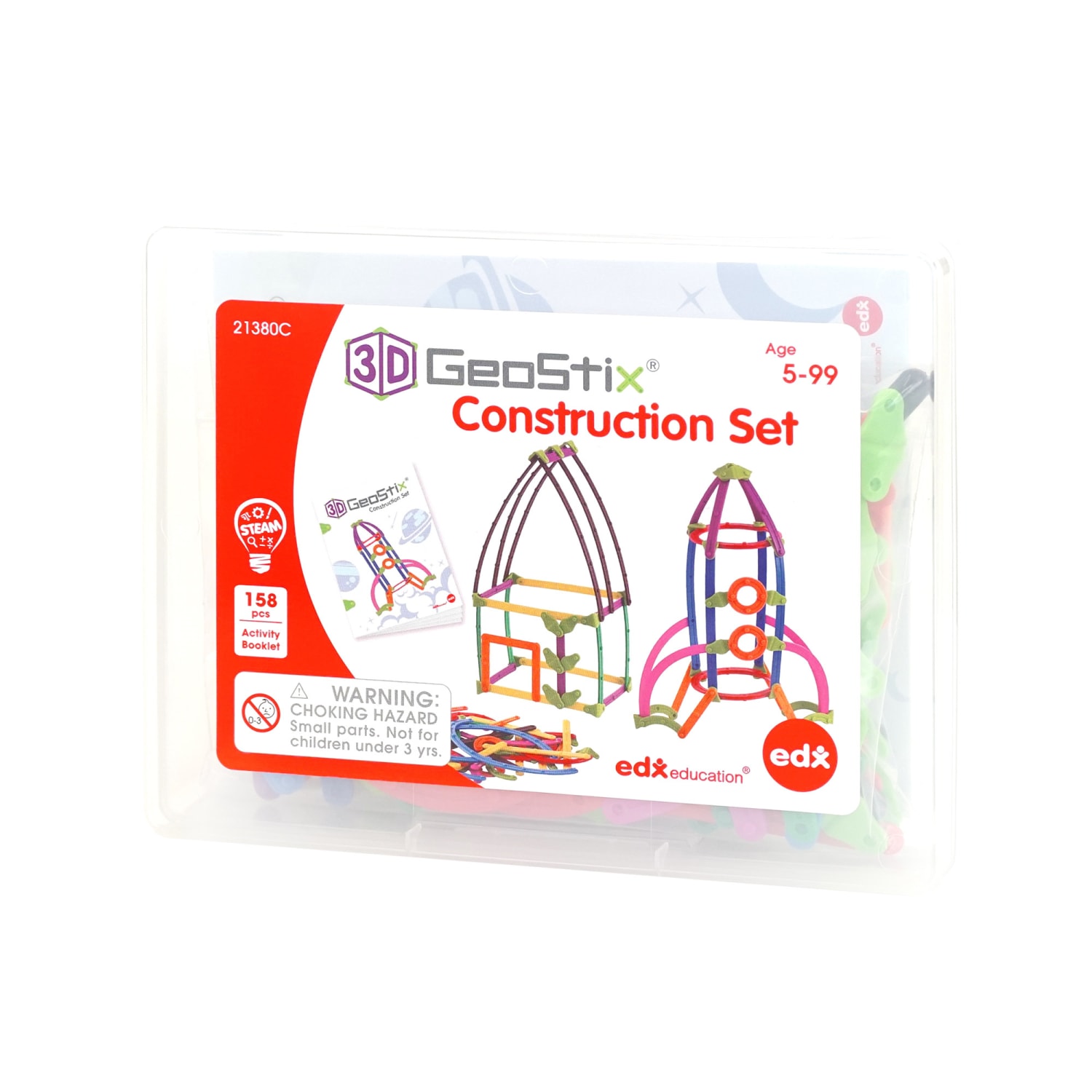 Edx Education edxeducation GeoStix 3D Construction Set