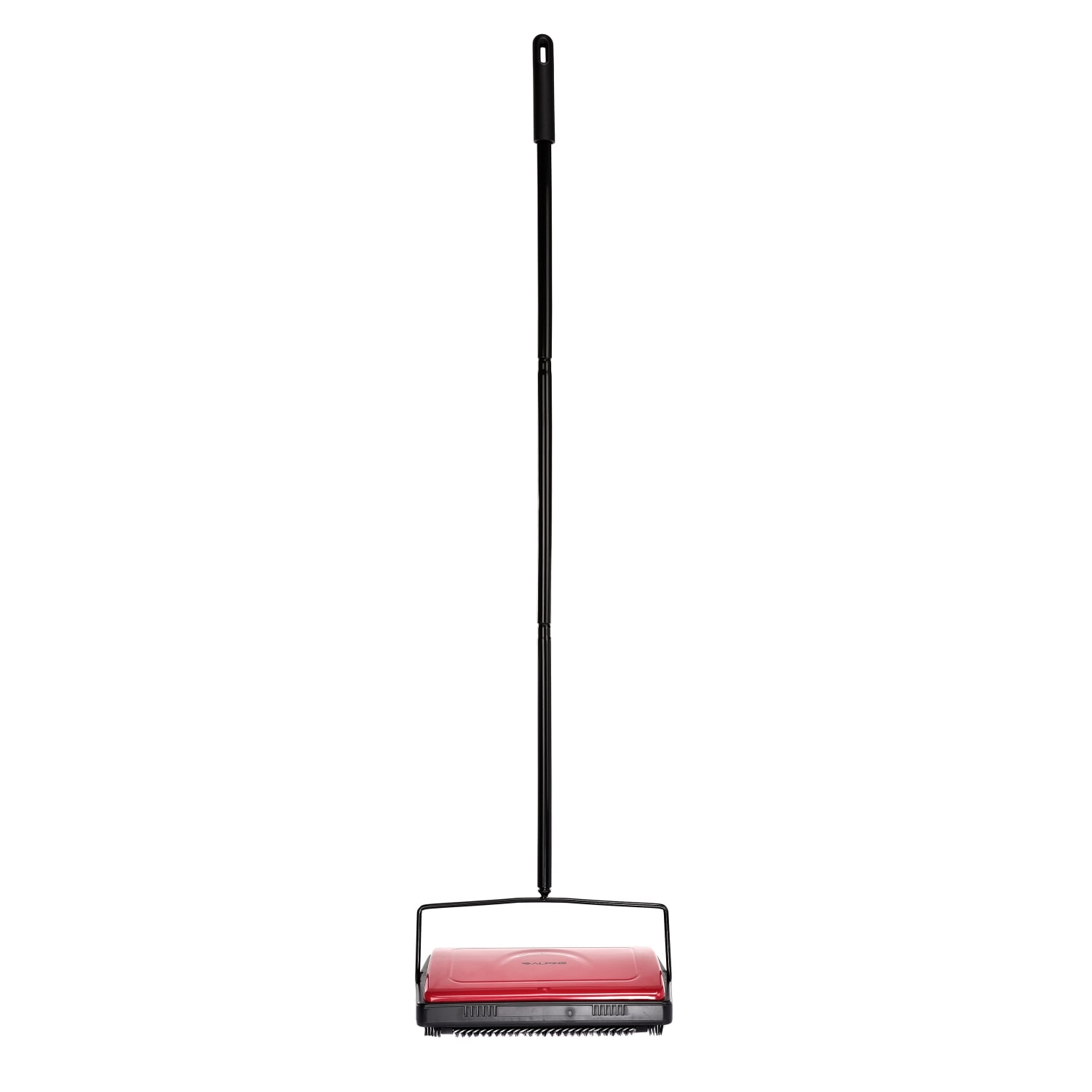 Alpine Industries Manual Triple-Brush Floor And Carpet Sweeper, 42-1/2inH x 11-1/16inW x 7-15/16inD, Red - Image 3