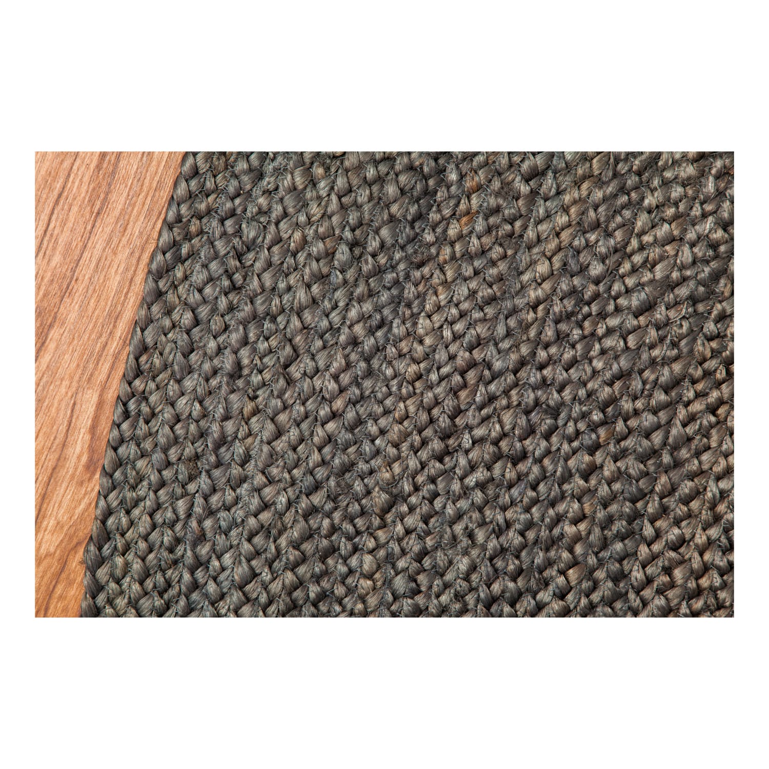 Anji Mountain Kerala Natural Jute Rug, 4ft, Gray - Image 5