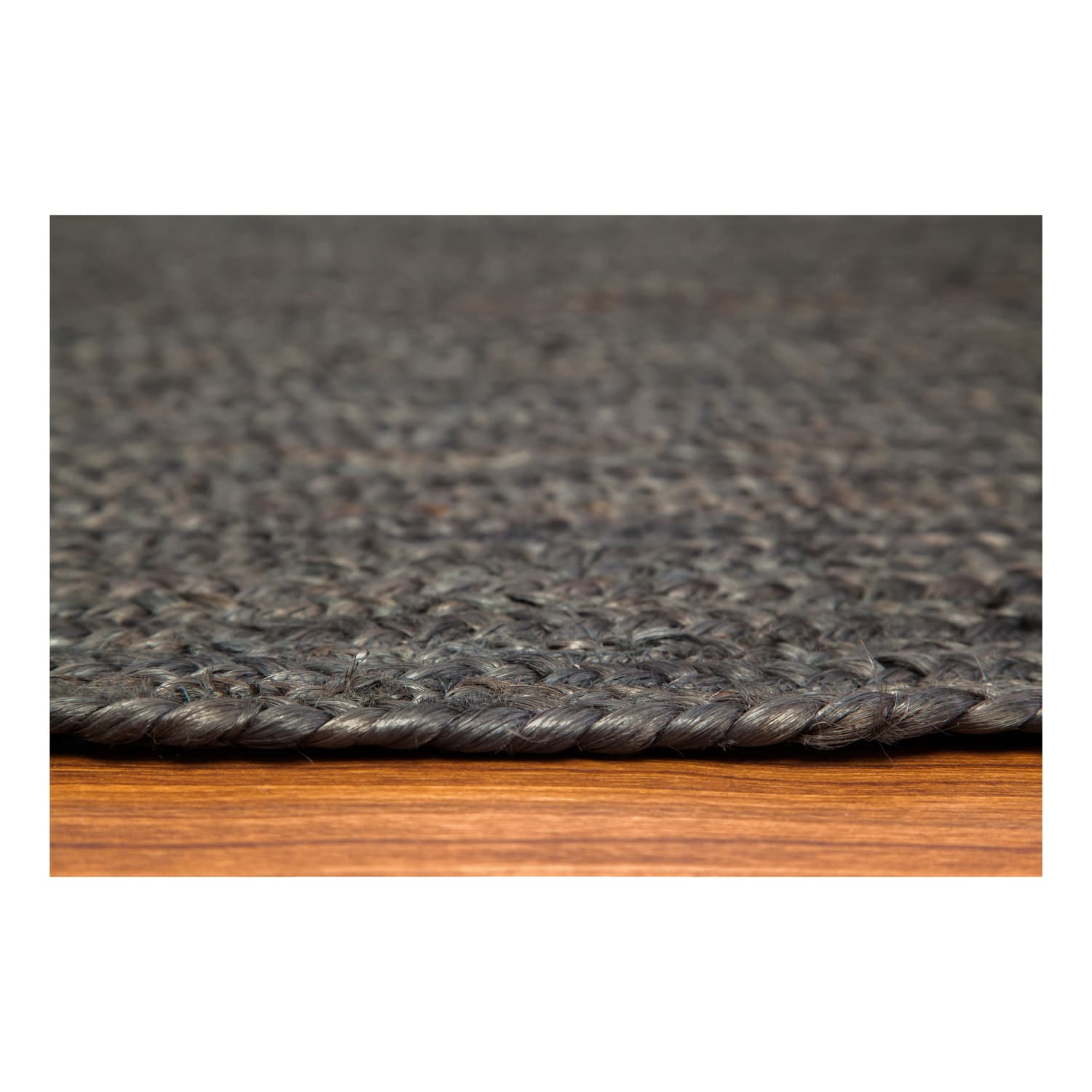Anji Mountain Kerala Natural Jute Rug, 4ft, Gray - Image 6